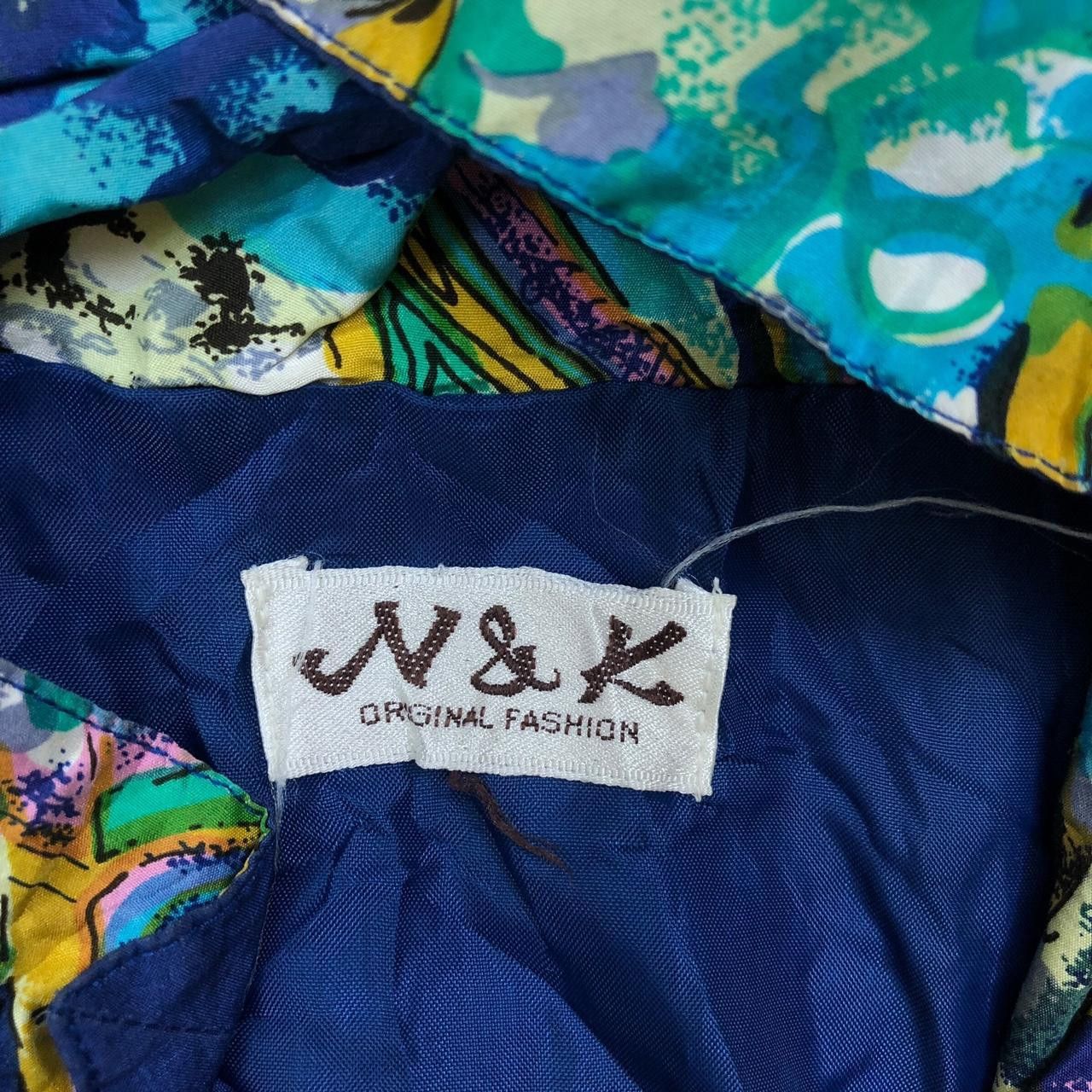 Japanese Brand Vintage 90’ N&K JAPAN Silk Nimo Fish Painting AOP Jacket Size XL / US 12-14 / IT 48-50 - 5 Thumbnail