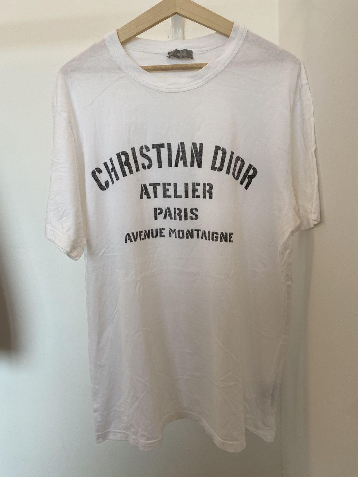Dior Dior Christian Dior Atelier Avenue Montaigne logo tshirt Size US L / EU 52-54 / 3 - 2 Thumbnail