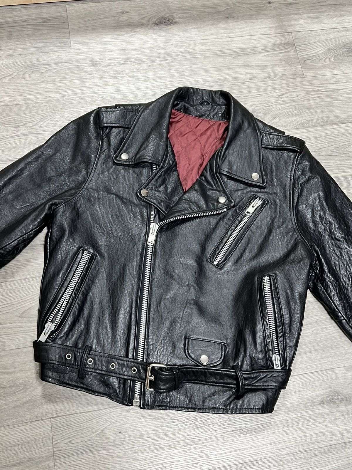 Vintage Motorcycle leather vintage men’s jacket Size US M / EU 48-50 / 2 - 4 Thumbnail