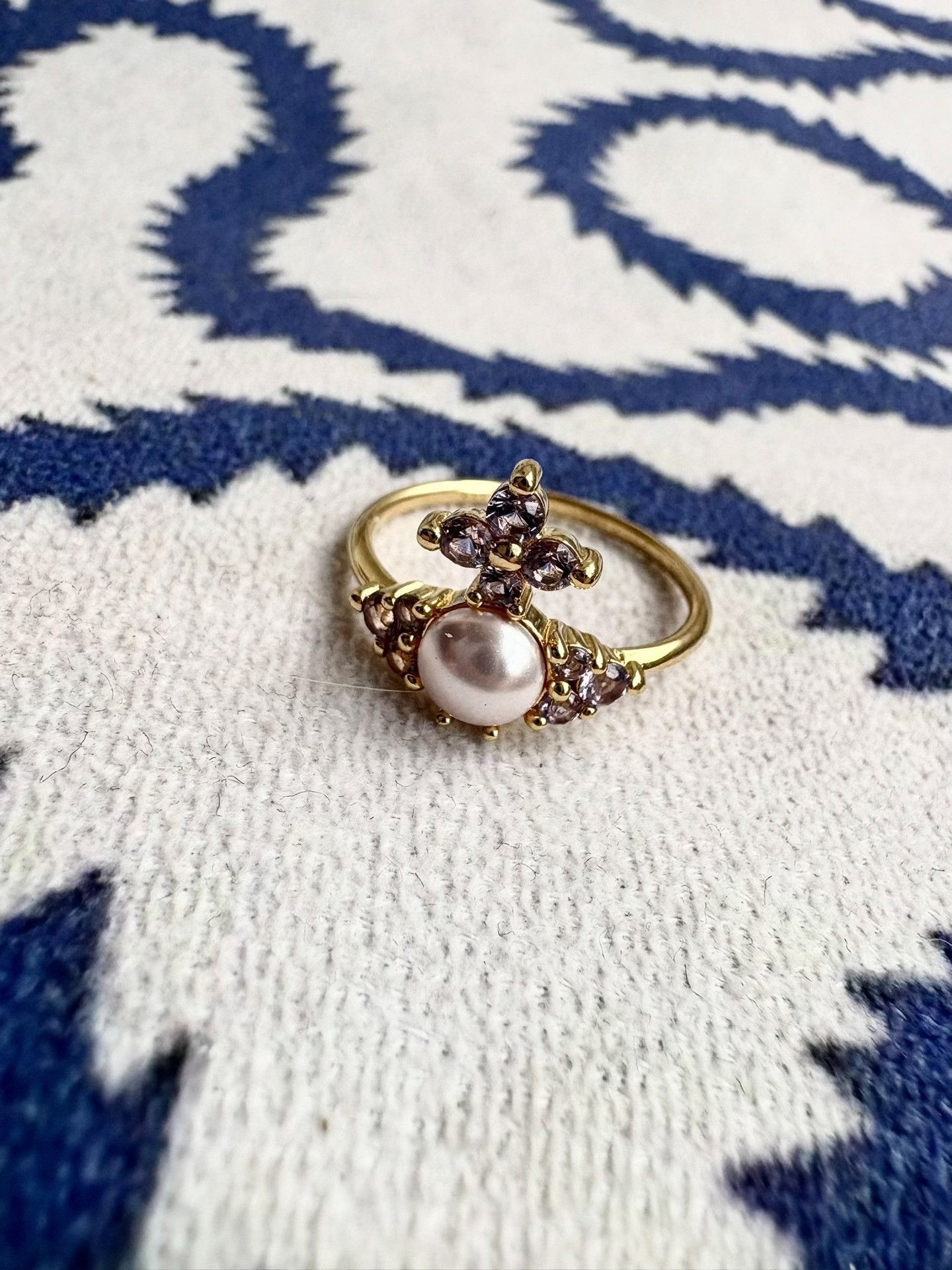 Vivienne Westwood Vivienne Westwood Feodora Gold Saturn Ring Size ONE SIZE - 1 Thumbnail