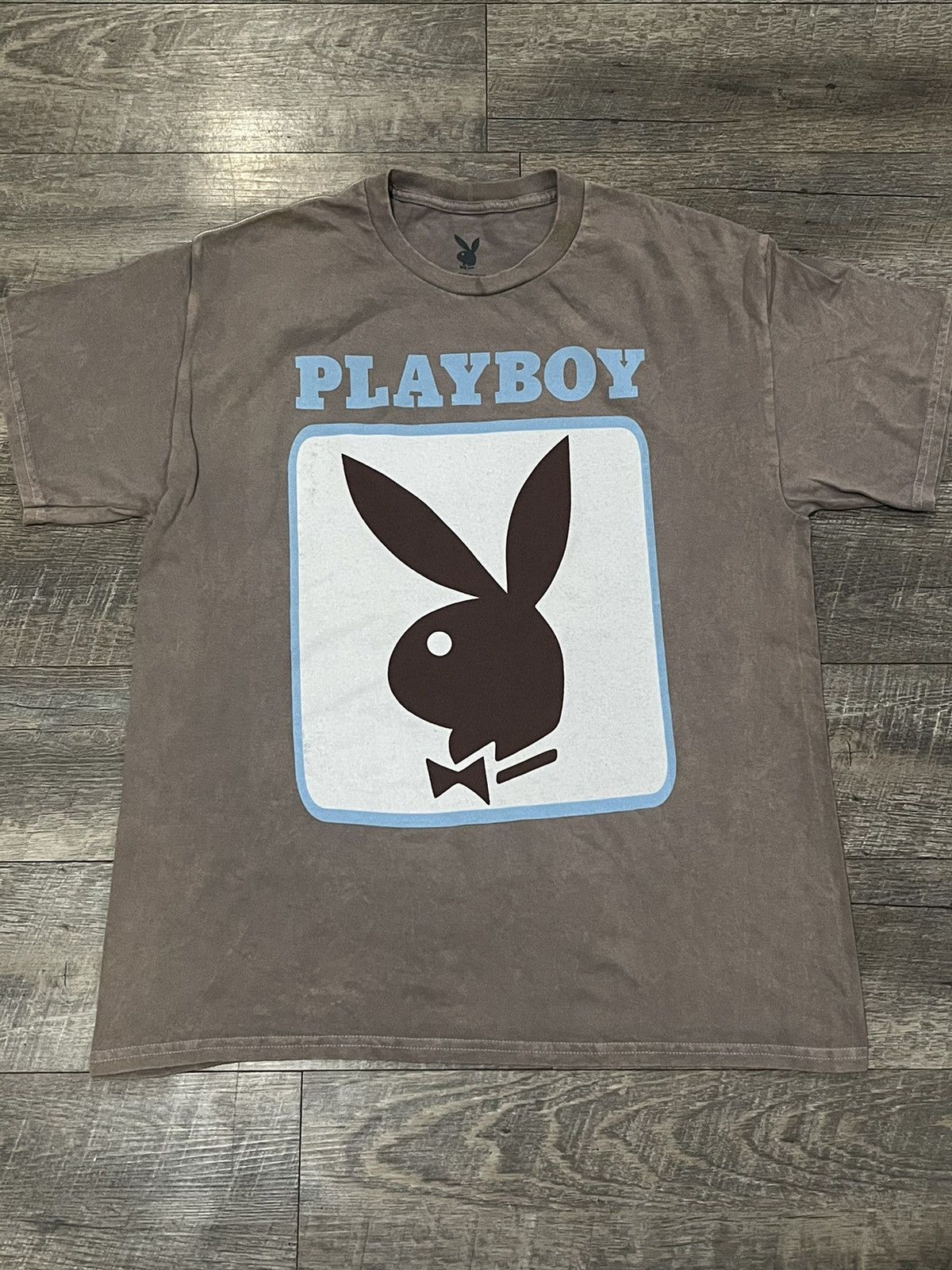 Designer Playboy Garment Dyed Tee Shirt Size Large Size US L / EU 52-54 / 3 - 1 Thumbnail