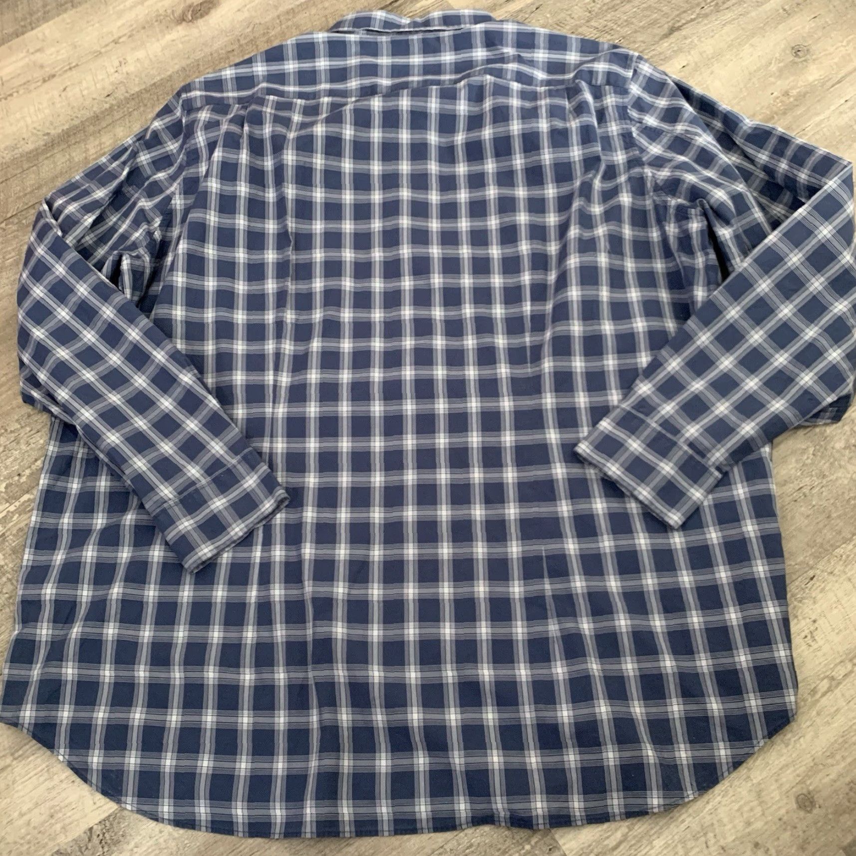 Bonobos Bonobos Shirt Mens 4XL Long Sleeve Button-Down Lightweight Cotton Plaid Blue Casual 4X Big & Tall Mens Size US XXL / EU 58 / 5 - 5 Thumbnail