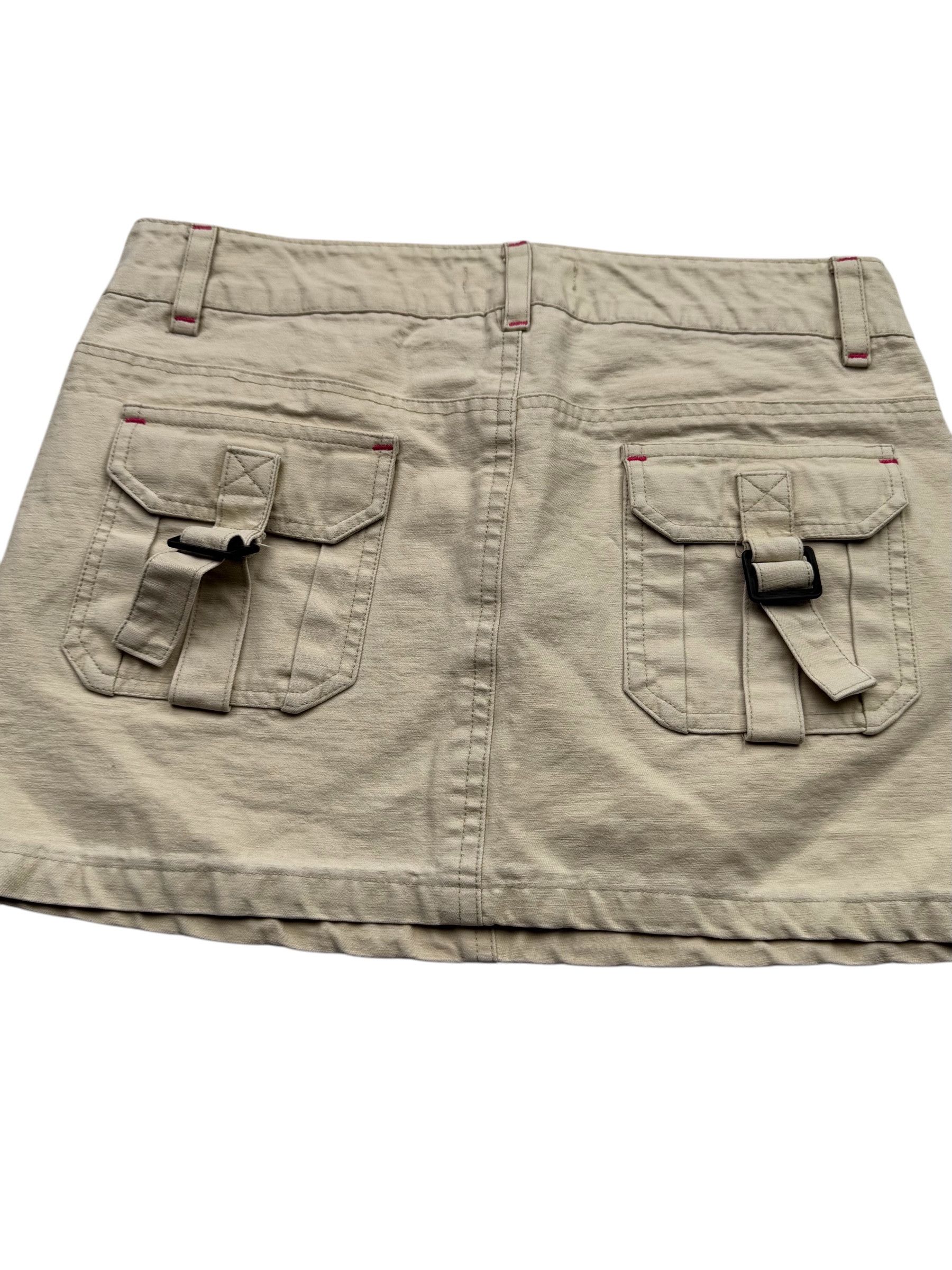 Japanese Brand Vintage Mini Skirt With Straps W163(V9) Size 27" / US 4 / IT 40 - 4 Thumbnail