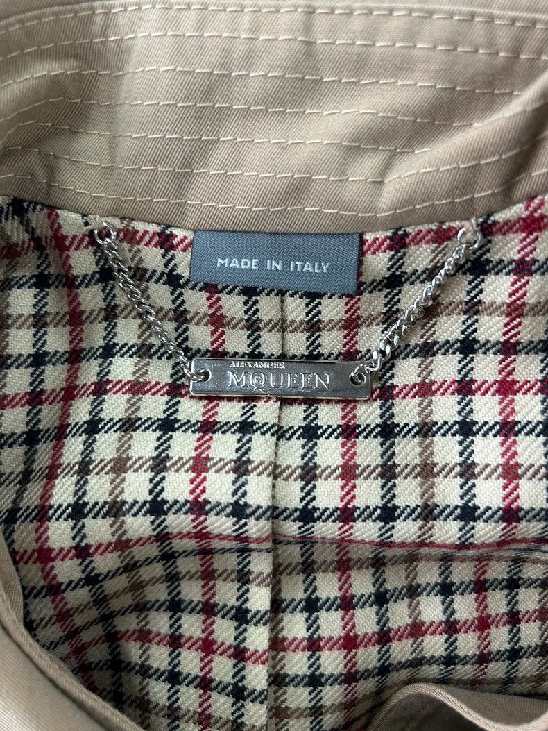 Alexander McQueen Alexander Mcqueen Khaki cotton windbreaker jacket Size XS / US 0-2 / IT 36-38 - 5 Thumbnail