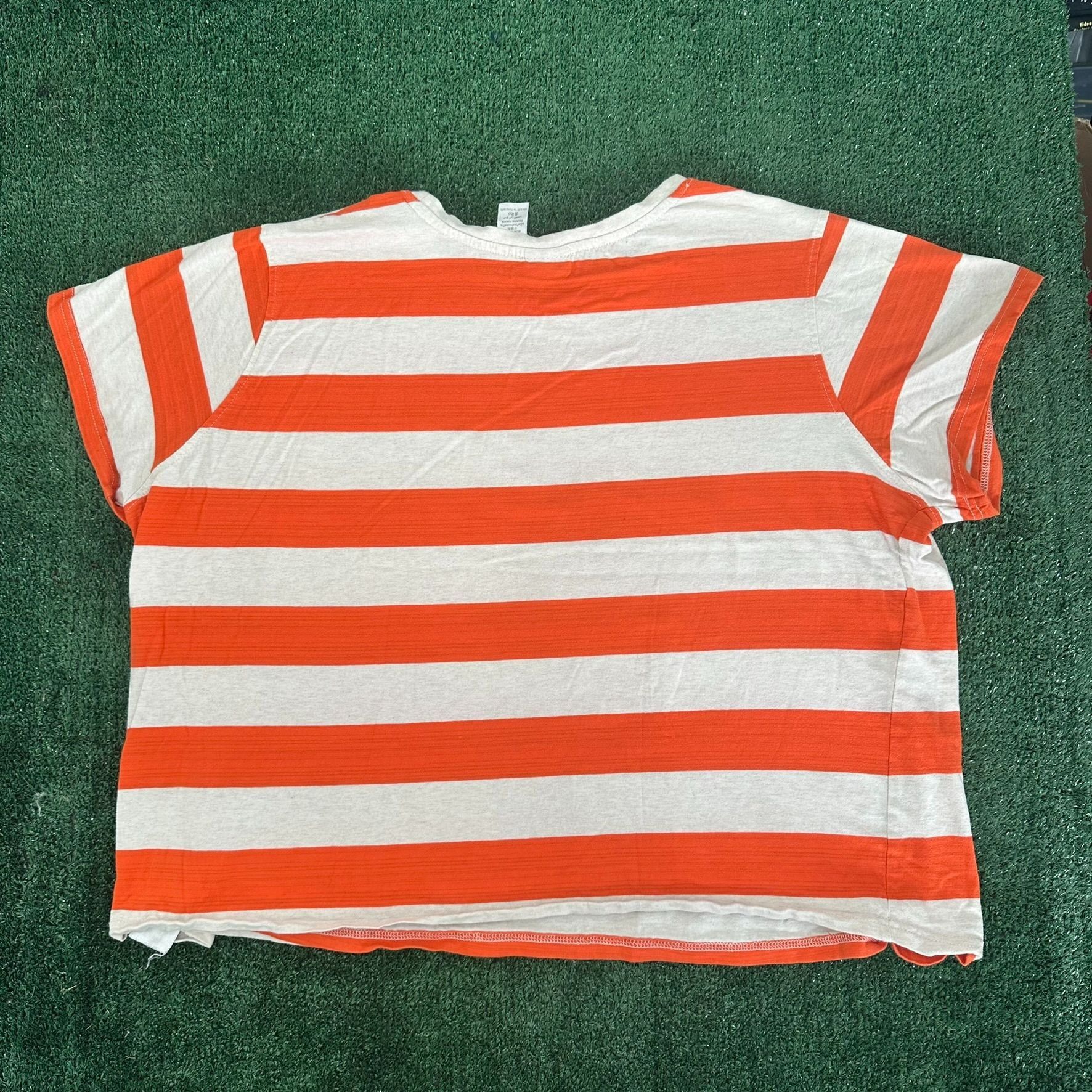 Disney Mickey Mouse Retro Striped T-Shirt Disney 100 Boxy Tee Size US L / EU 52-54 / 3 - 5 Thumbnail