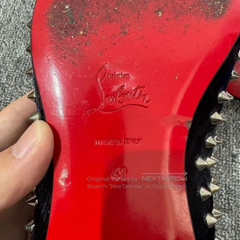 Christian Louboutin Christian Louboutin Spiked Leather Shoes. Size US 10.5 / EU 43-44 - 6 Thumbnail