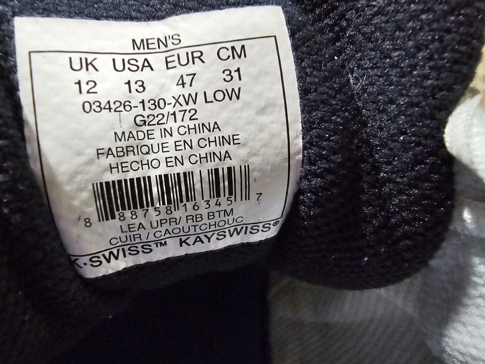 K-Swiss K-Swiss White 03426-130-XW LOW G22/172 mens 12UK 13USA shoes Size US 13 / EU 46 - 8 Thumbnail