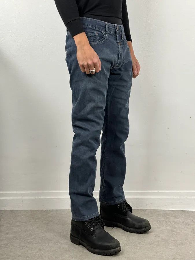 Marithe + Francois Girbaud 2000s Marithé + François Girbaud Faded Blue Slim Pants Size US 30 / EU 46 - 3 Thumbnail