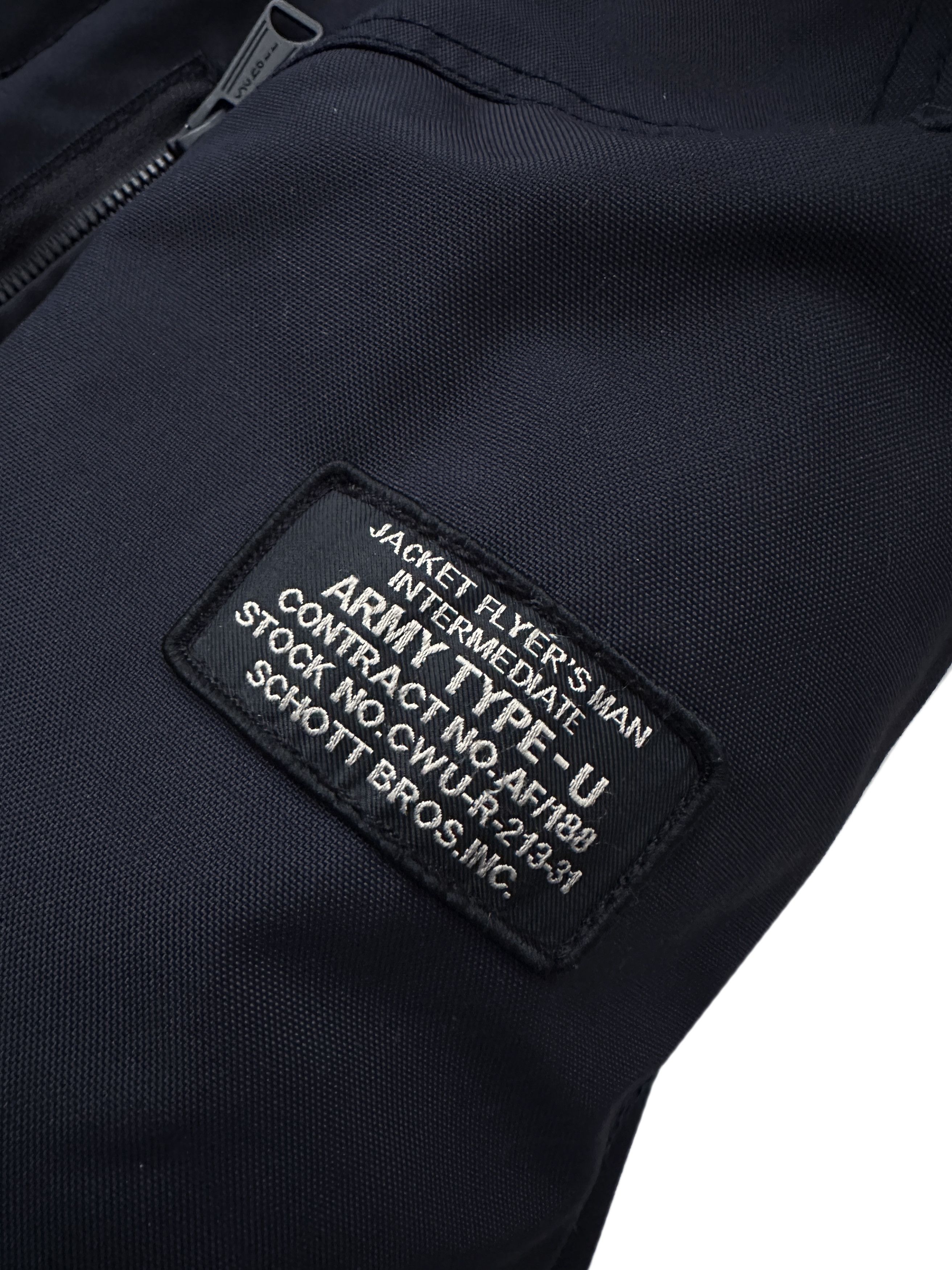 Schott Schott Flyer's Man Intermediate navy puffa parka jacket Size US S / EU 44-46 / 1 - 9 Thumbnail