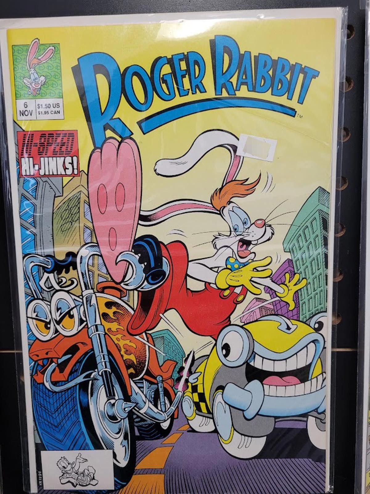 Disney Roger Rabbit #6 November 1990 Disney Comic Hi-Speed Hi-Jinks Size ONE SIZE - 1 Preview