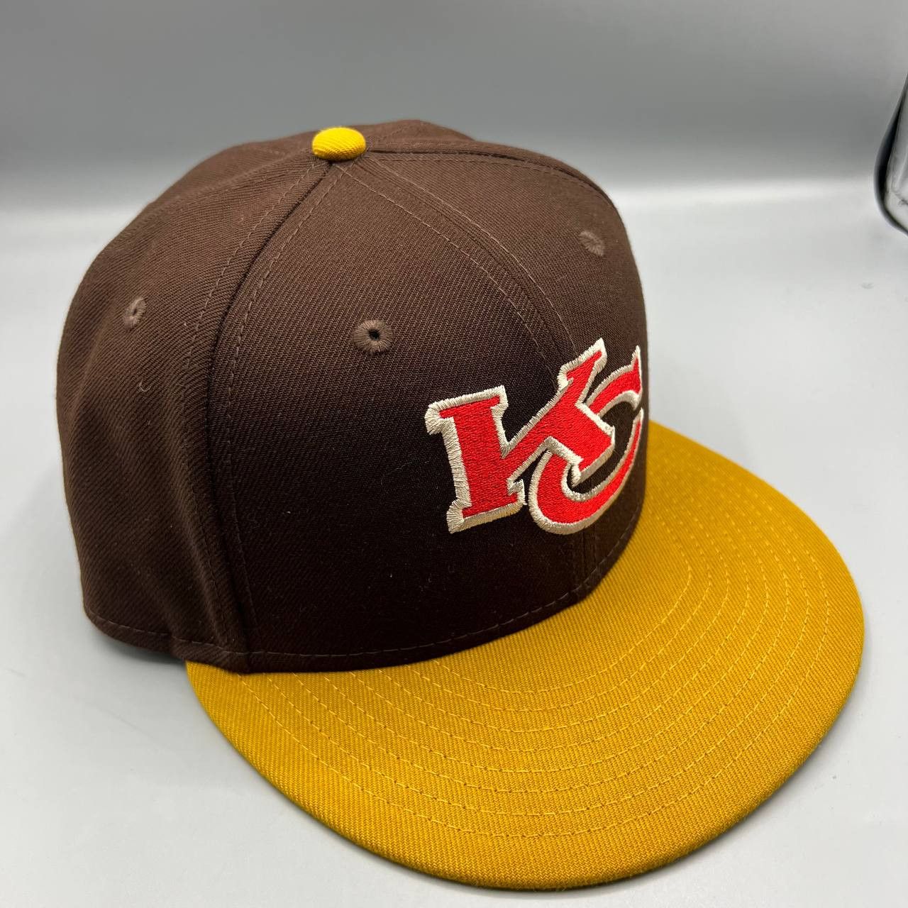 New Era Kansas City Chiefs Hat Men 7 1/2 59Fifty New Era MLB Fitted Size ONE SIZE - 3 Thumbnail