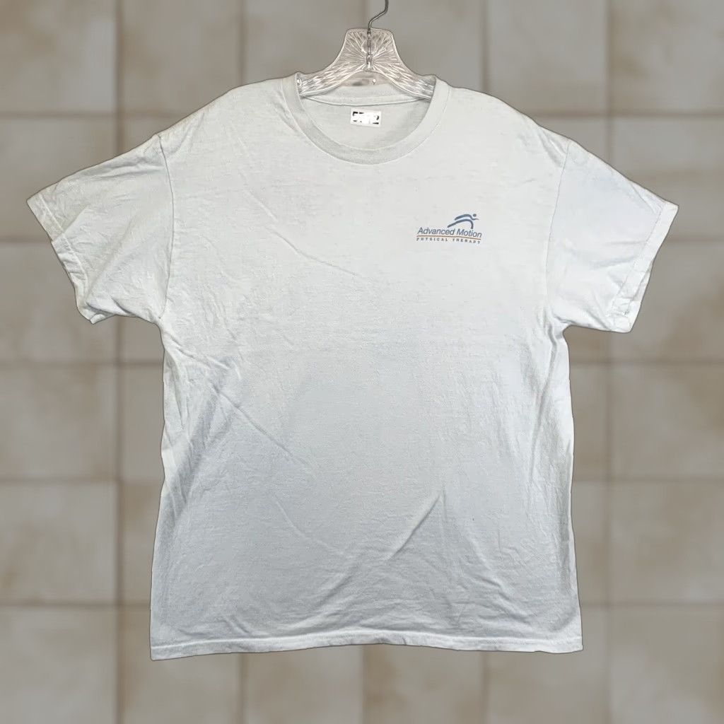 Vintage VINTAGE Therapy Graphic Print T-Shirt Men’s Large Light Blue Unisex All Seasons Middle School Mens Size US L / EU 52-54 / 3 - 1 Thumbnail