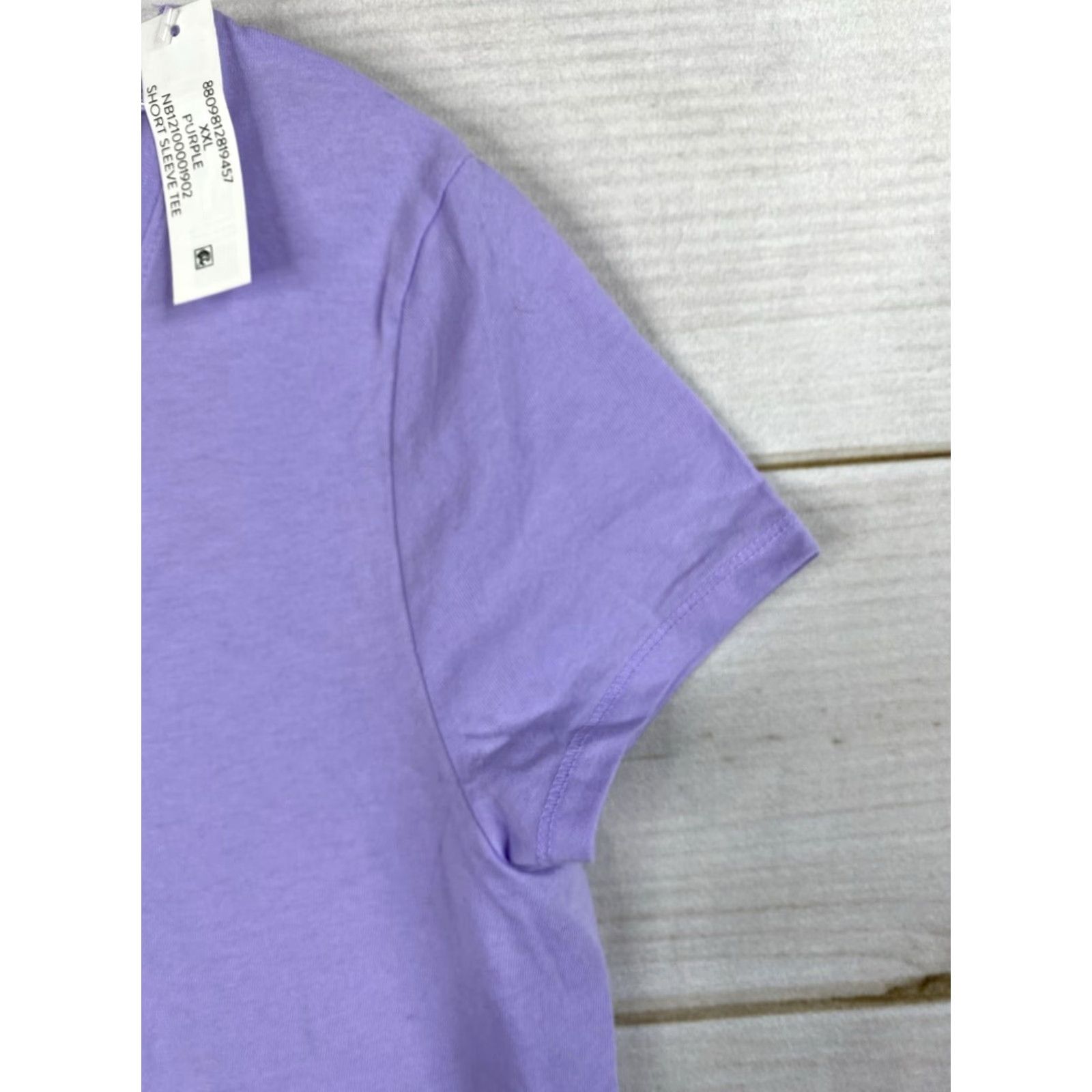 Vintage NO BOUNDARIES Tee Shirt Jr XXL Purple Short Sleeve Scoop NWT 90s Retro Vintage Womens Shirt Women XS-XL? Size XXL / US 16-18 / IT 52-54 - 3 Thumbnail