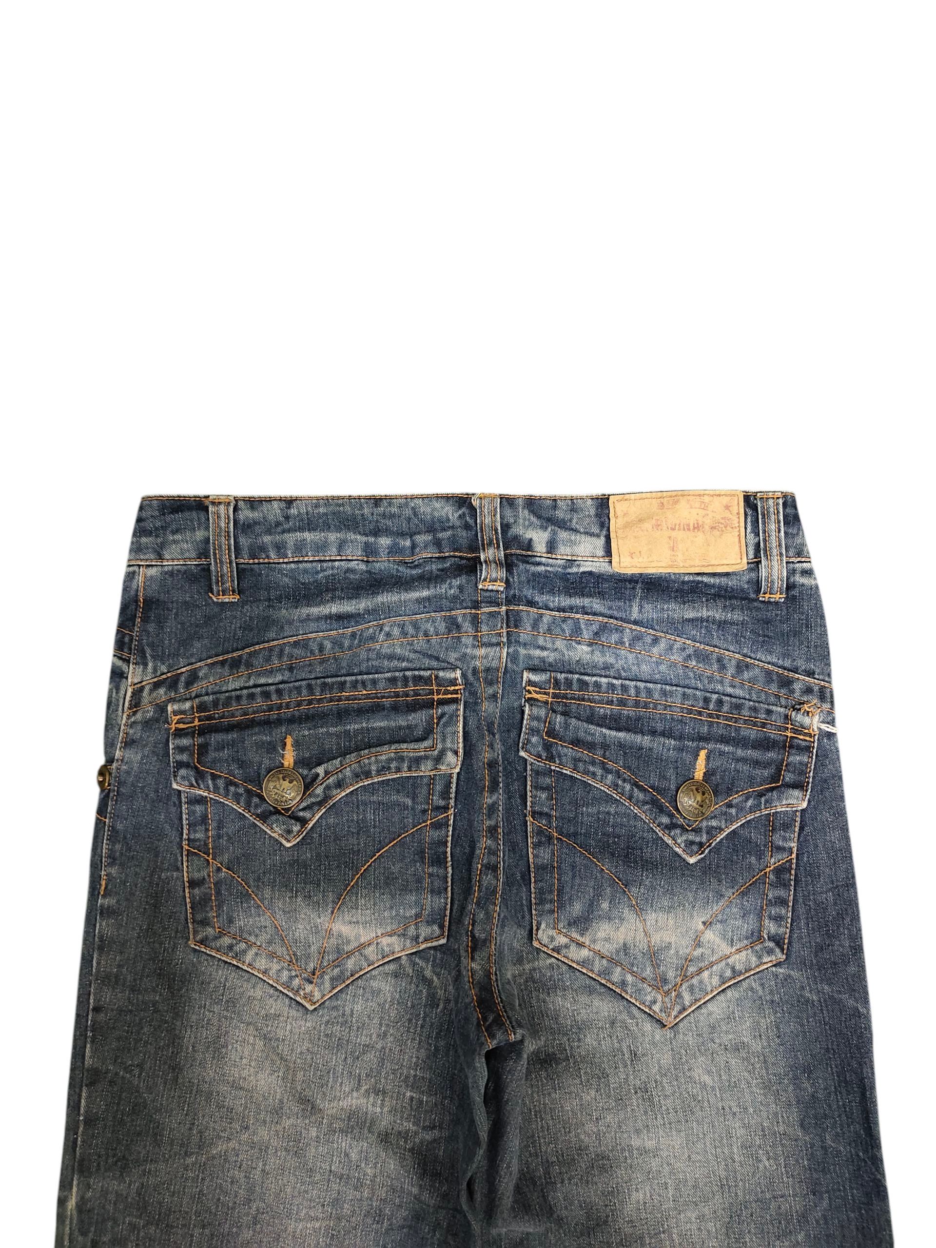 Tornado Mart Japanese Brand The Vintage Clawmark Distress Flare Jeans Size US 32 / EU 48 - 2 Thumbnail