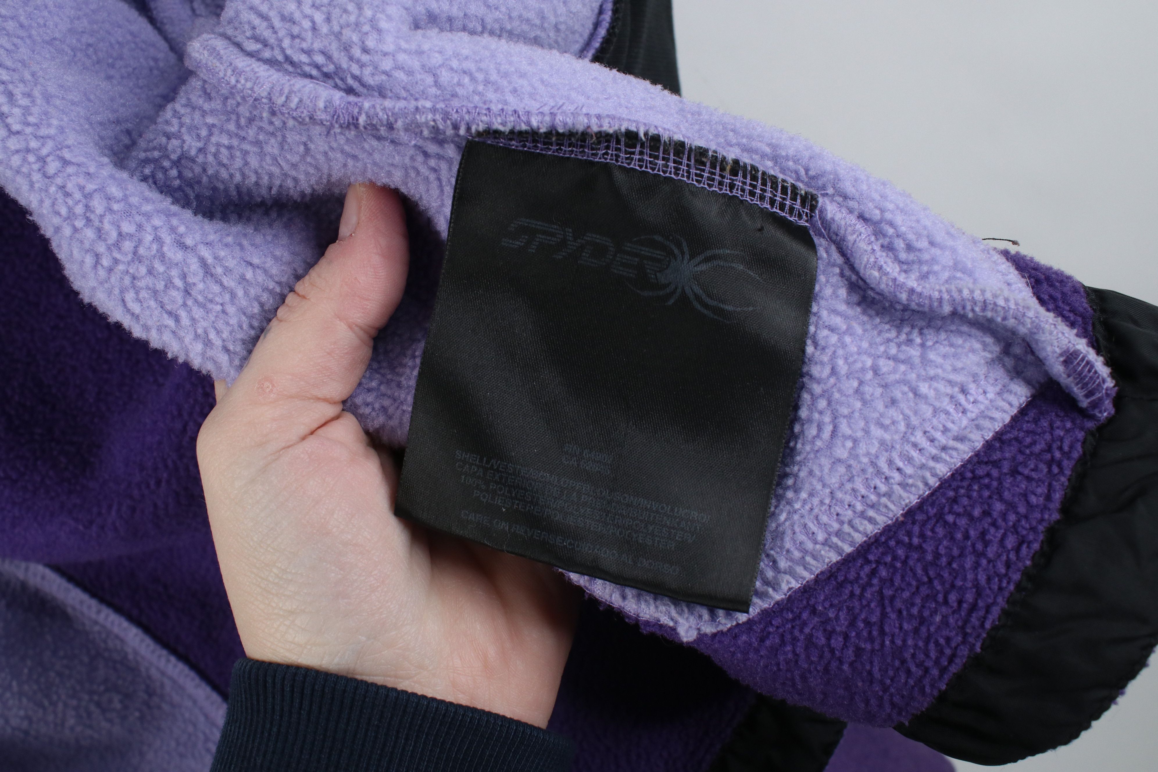 Spyder Vintage 90s Y2K Spyder Block Skiing Fleece Jacket Purple Size XL / US 12-14 / IT 48-50 - 11 Thumbnail