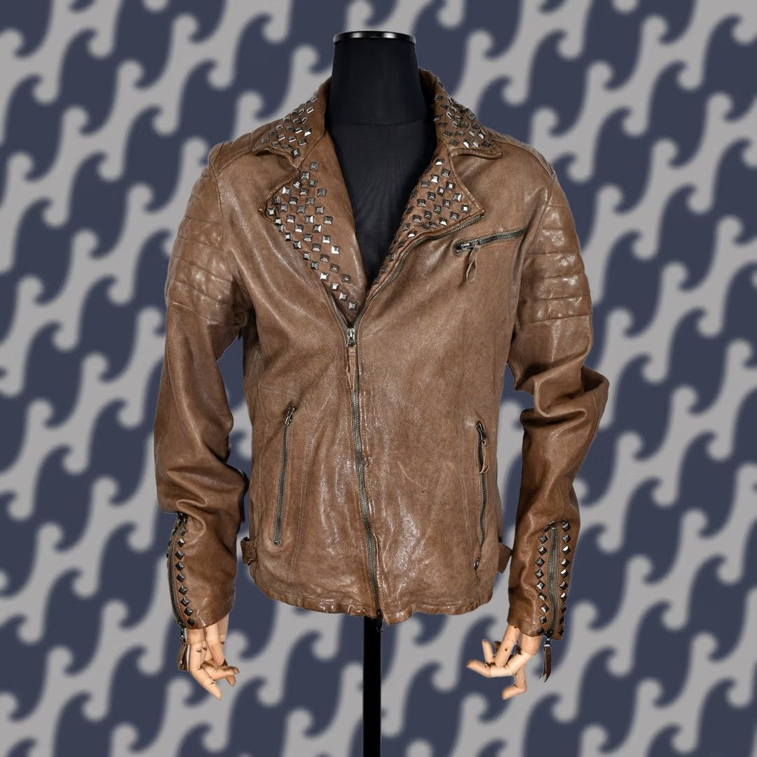 True Religion TRUE RELIGION Jacket Men Biker Leather 3XL Studded Brown Size 3XL Regular Jacket Mens Leather Biker 3XL Brown Studded False content removed Size US XXL / EU 58 / 5 - 1 Thumbnail