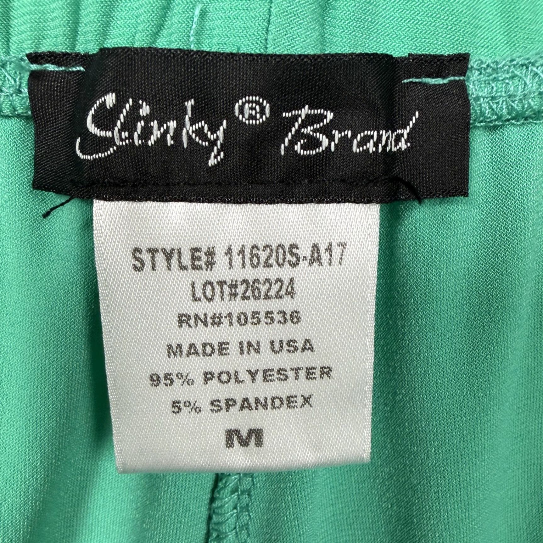Vintage Slinky Brand Pants M Green Straight Leg Ankle Jersey Stretch Lounge USA Spring Womens Regular Small? Size M / US 6-8 / IT 42-44 - 6 Thumbnail