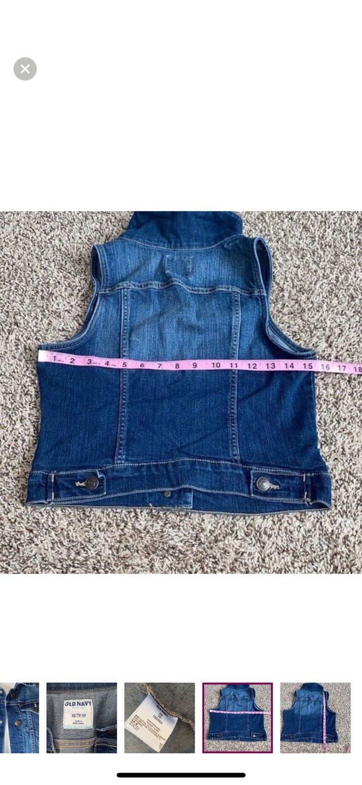 Old Navy Old navy XS denim vest Size XS / US 0-2 / IT 36-38 - 5 Thumbnail