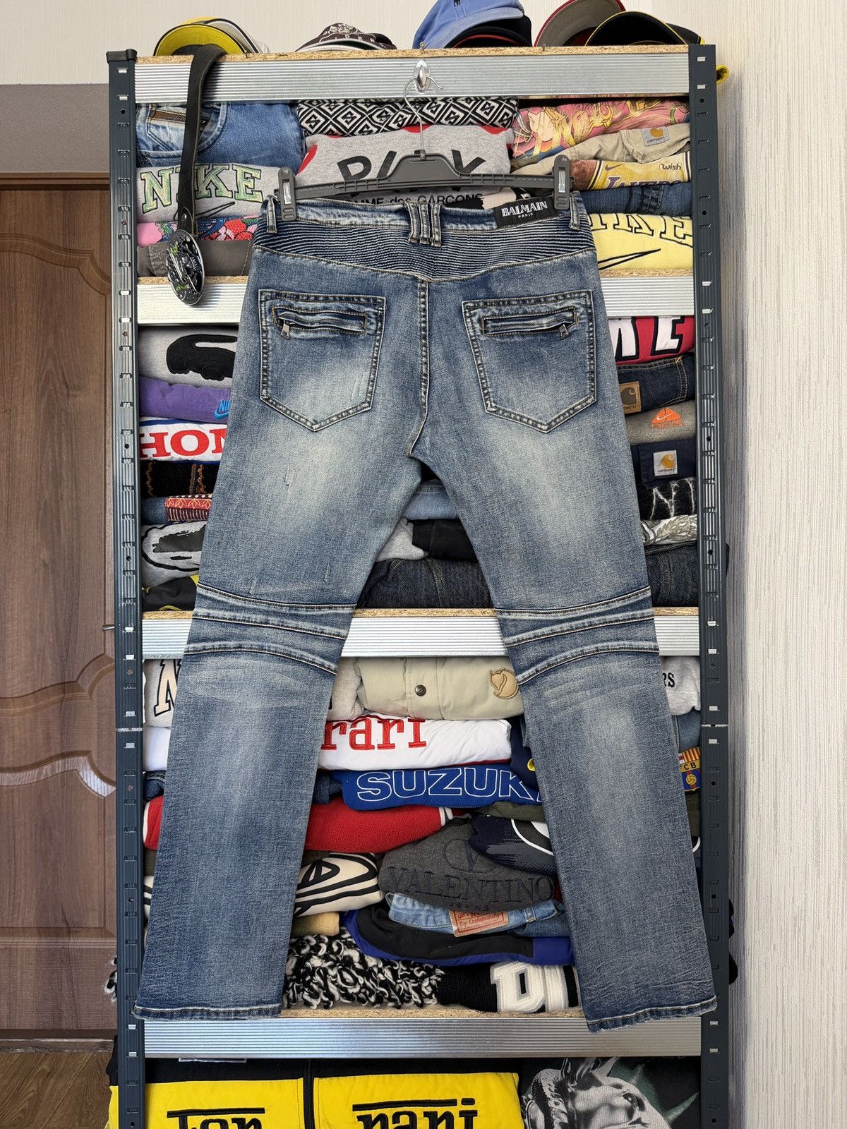 Balmain Balmain Biker jeans Distress RARE Size US 34 / EU 50 - 2 Thumbnail
