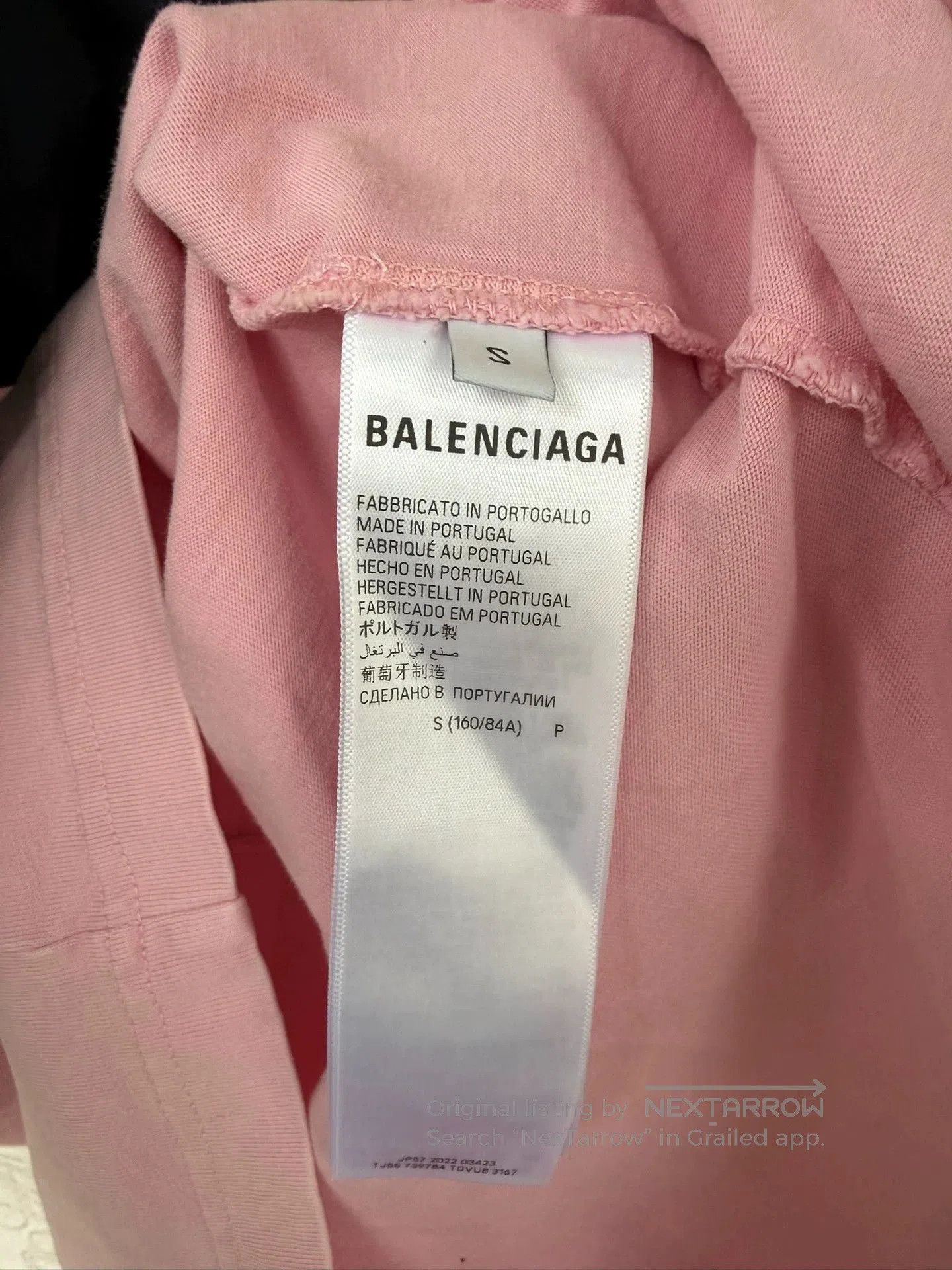 Balenciaga balenciaga pink short sleeve shirt size S. Size S / US 4 / IT 40 - 4 Thumbnail