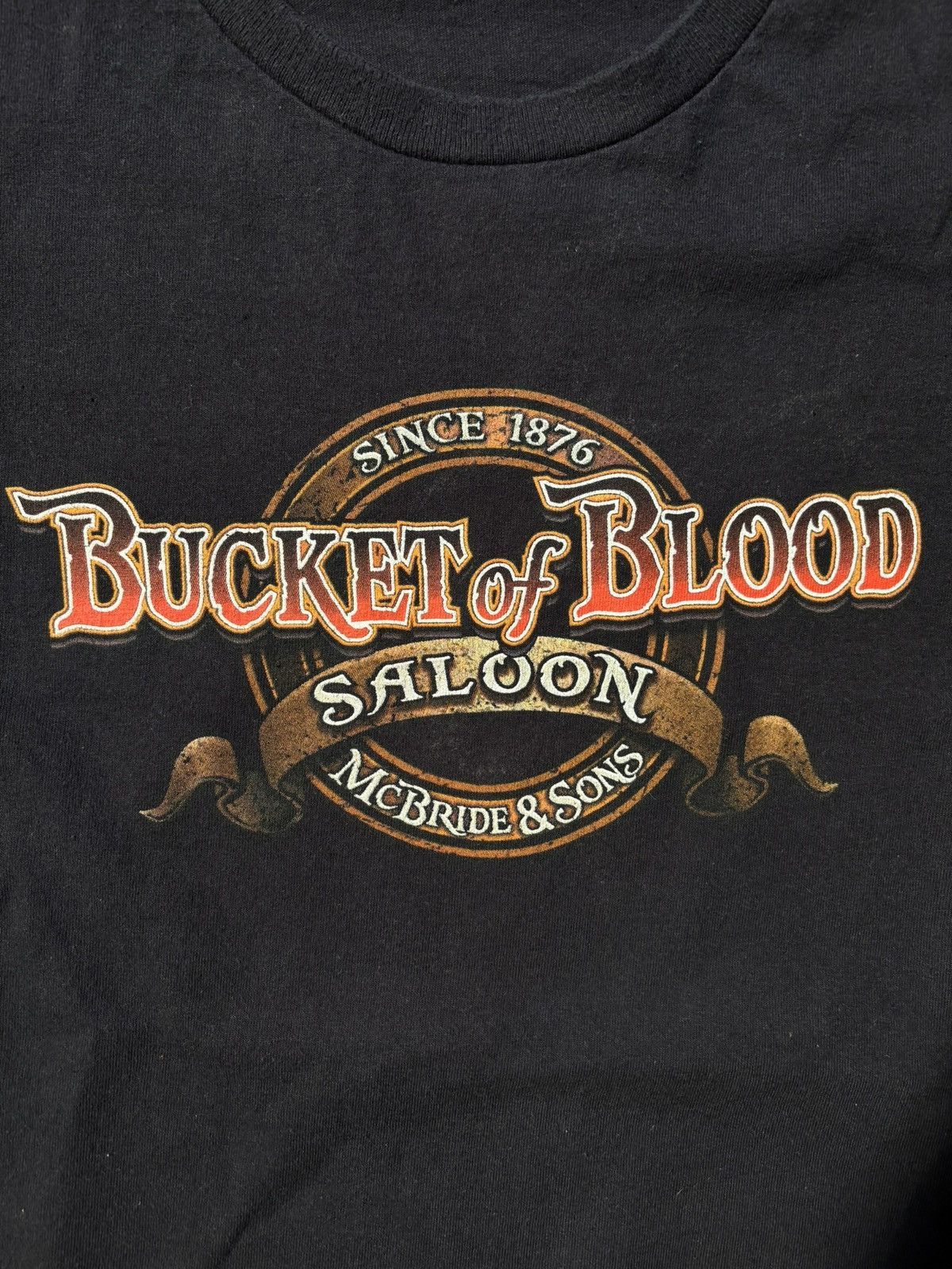 Harley Davidson Vtg Bucket Of Blood Saloon Skull Biker Chopper Nevada Y2K XL Size US XL / EU 56 / 4 - 3 Thumbnail