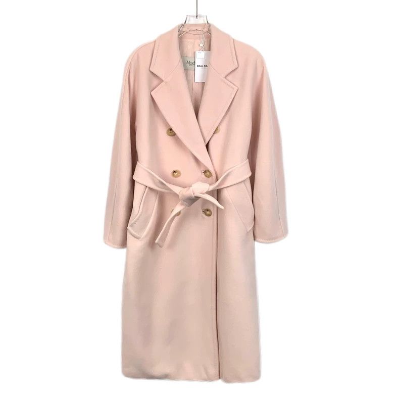 Max Mara Max Mara 101801 Collection Pink Sheepwool Coat Size XS / US 0-2 / IT 36-38 - 1 Thumbnail