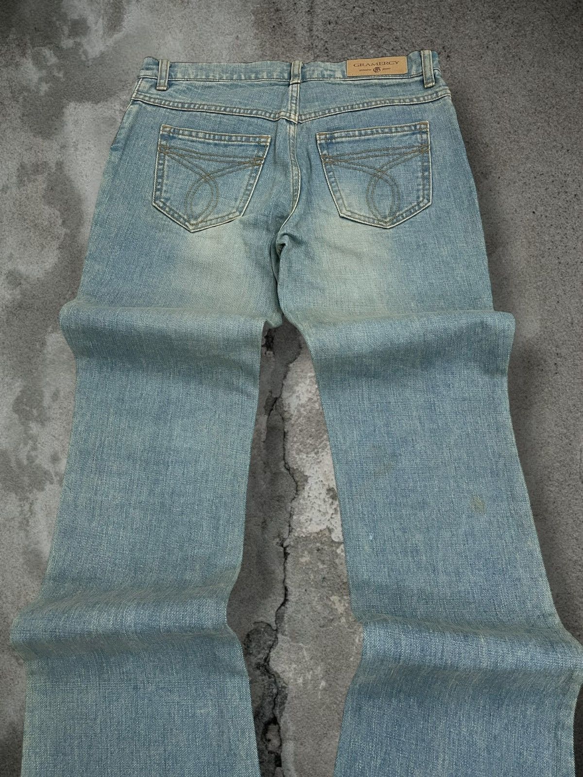 Japanese Brand Vintage 90s Japan Designer Gramercy Mudwash Blue Denim Size US 28 / EU 44 - 10 Thumbnail