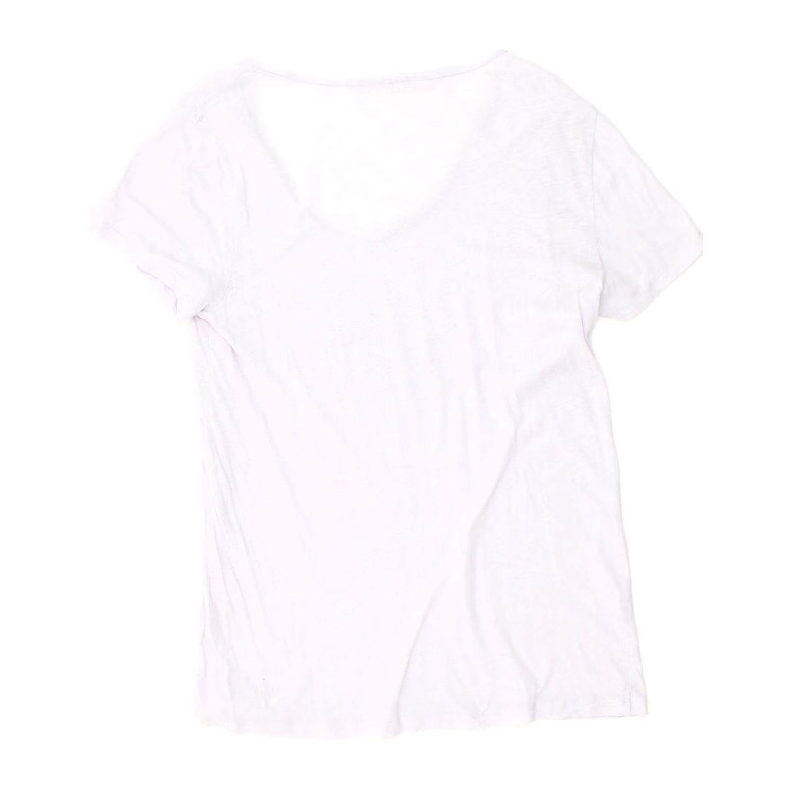 J.Crew J. CREW Womens T-Shirt Top Large Purple Cotton Size L / US 10 / IT 46 - 2 Thumbnail