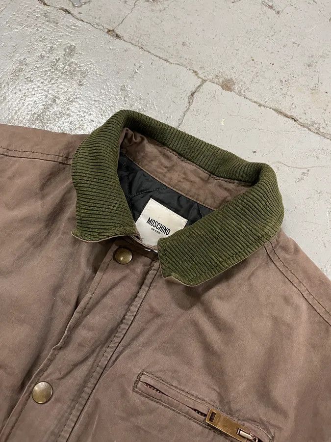 Moschino Moschino Contrast Stitch Brown Bomber Jacket Size US M / EU 48-50 / 2 - 5 Thumbnail