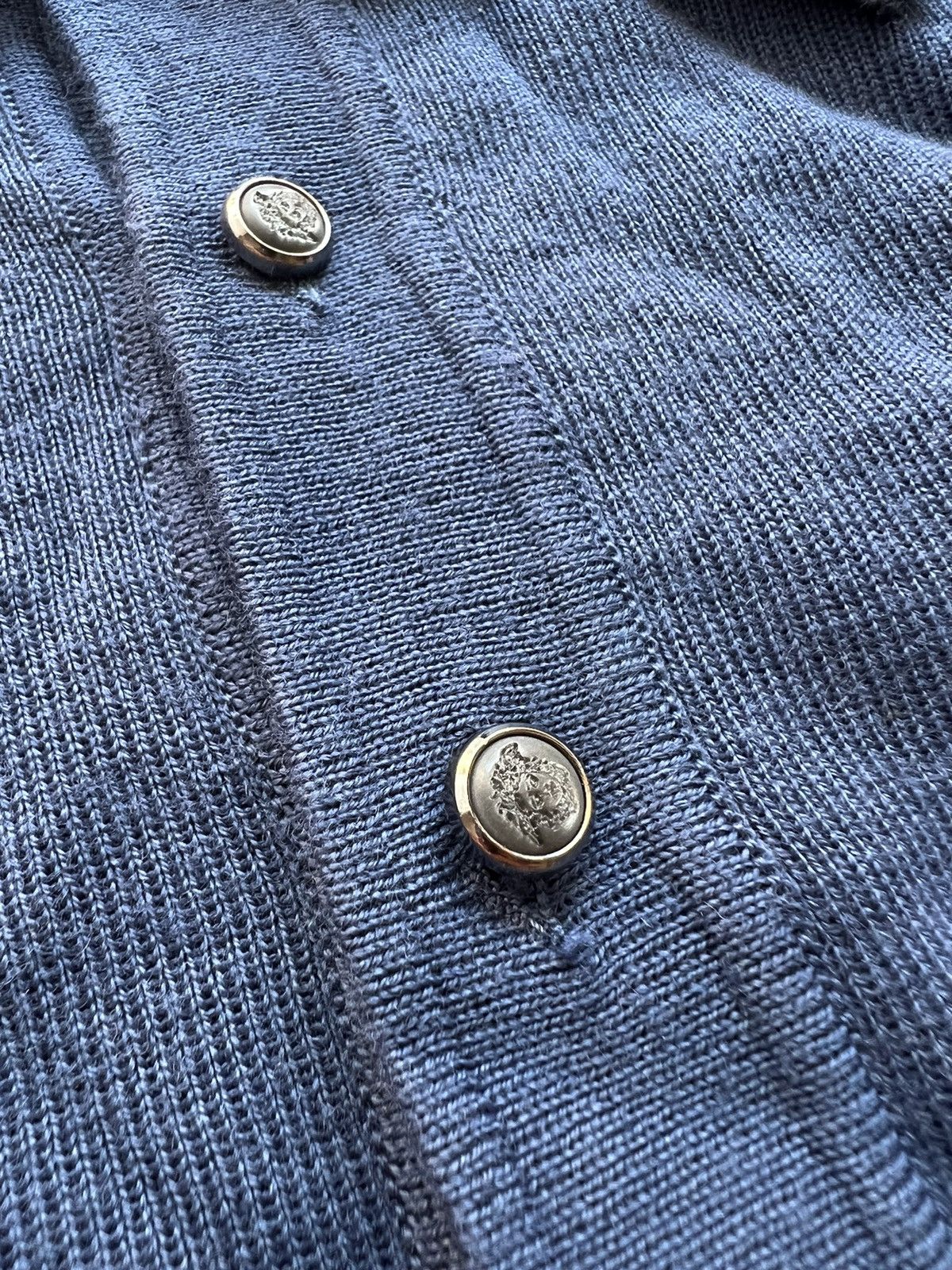 Versace × Versace Jeans Couture × Vintage Vintage Versace Jeans Couture 1/3 Button Sweater Size US XL / EU 56 / 4 - 5 Thumbnail