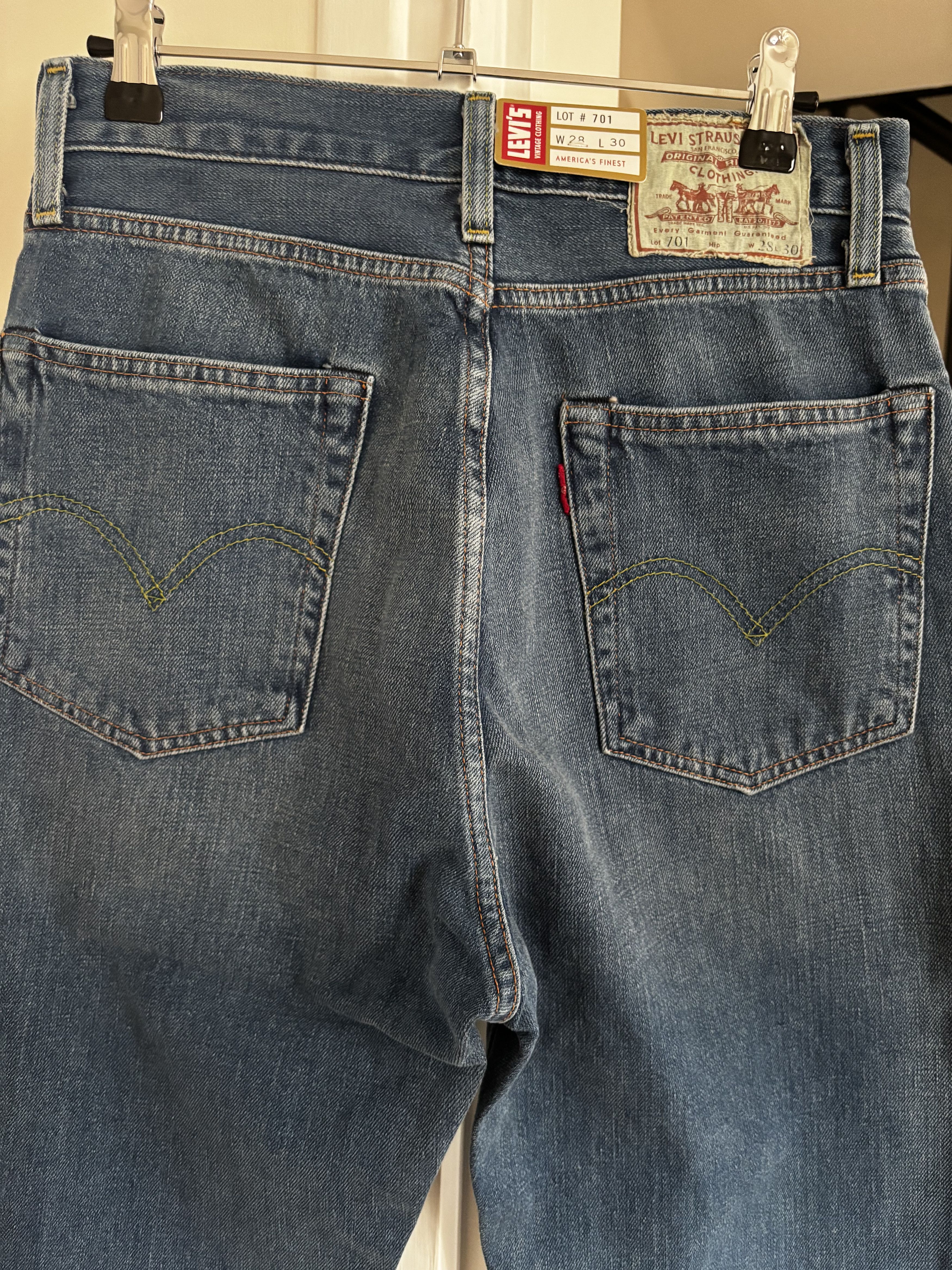 Levi's Vintage Clothing LVC 701 1950s Japanese Selvedge Denim — W28 L30 — NWT Size 28" / US 6 / IT 42 - 3 Thumbnail