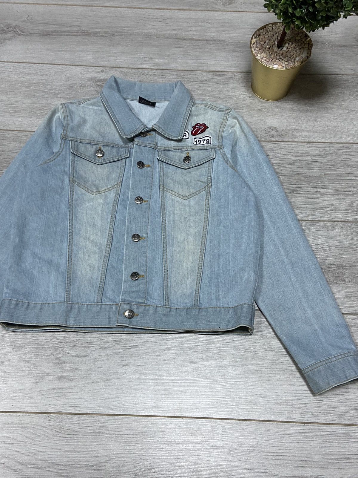 The Rolling Stones ROLLING STONES vintage TOUR 1978 big logo Denim Jacket Size US S / EU 44-46 / 1 - 5 Thumbnail