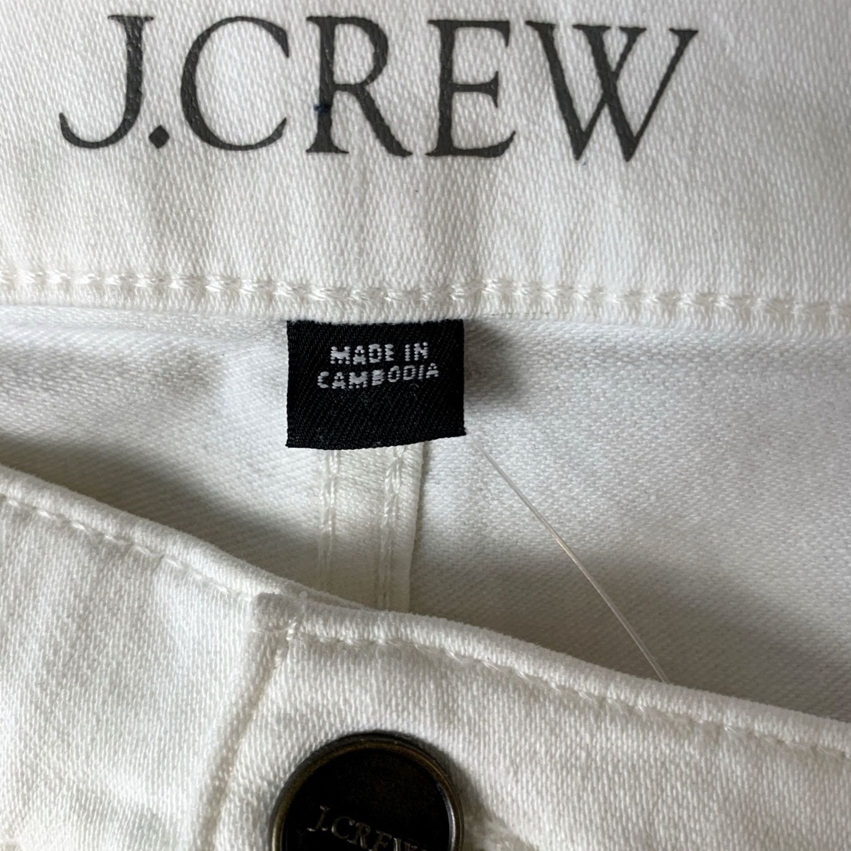 J.Crew J.CREW Jeans Womens Tall 30 High Rise Bootcut Denim White Solid 2003 Vintage? No (Regular) Baggy Hipster Boho Hippie City Festival Retro 80s 90s Size 30" / US 8 / IT 44 - 4 Thumbnail