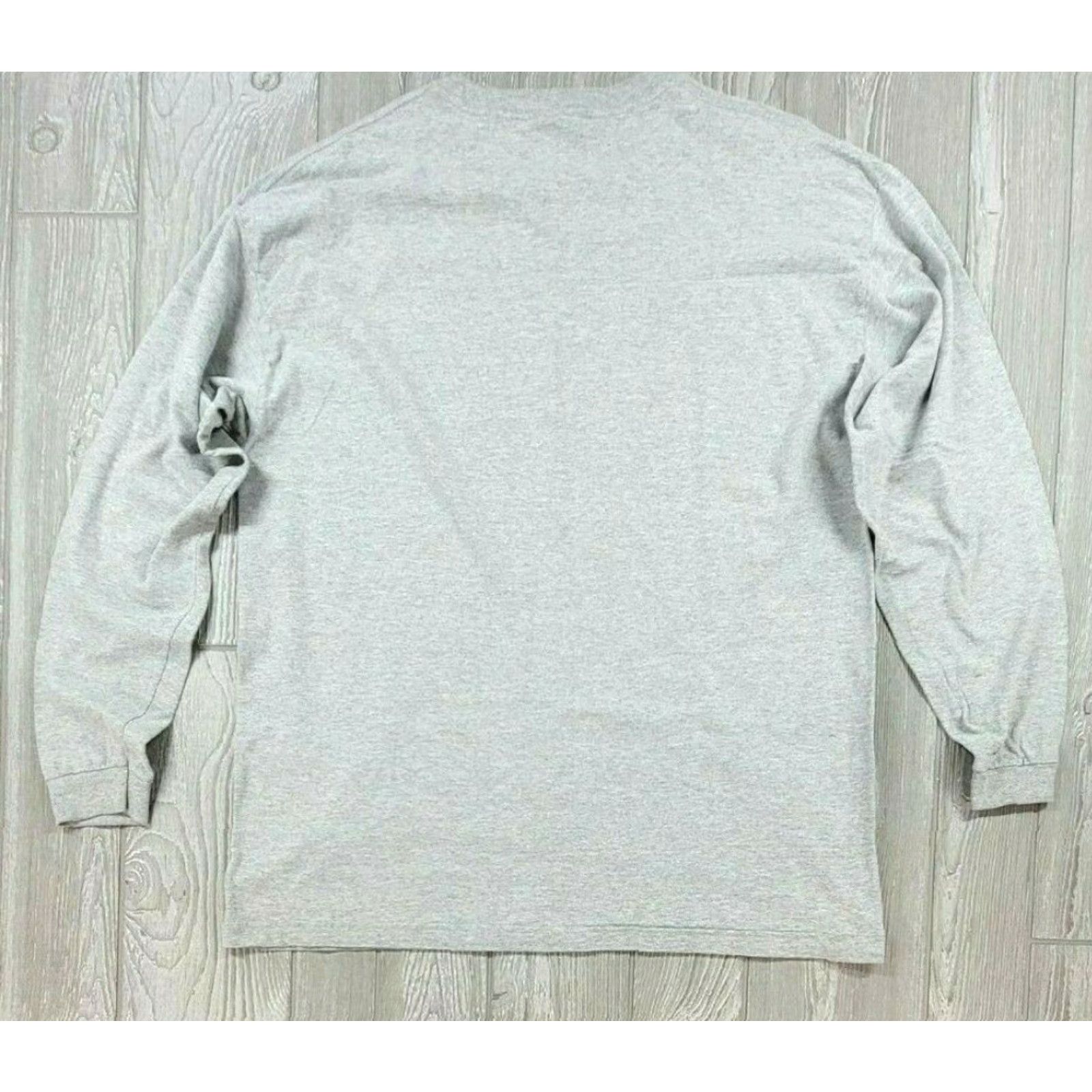 Nautica VINTAGE Nautica Jeans Co Graphic Long Sleeve TShirt Crew Neck Gray USA Made L Mens 90s Logo 1990s Size US L / EU 52-54 / 3 - 5 Thumbnail