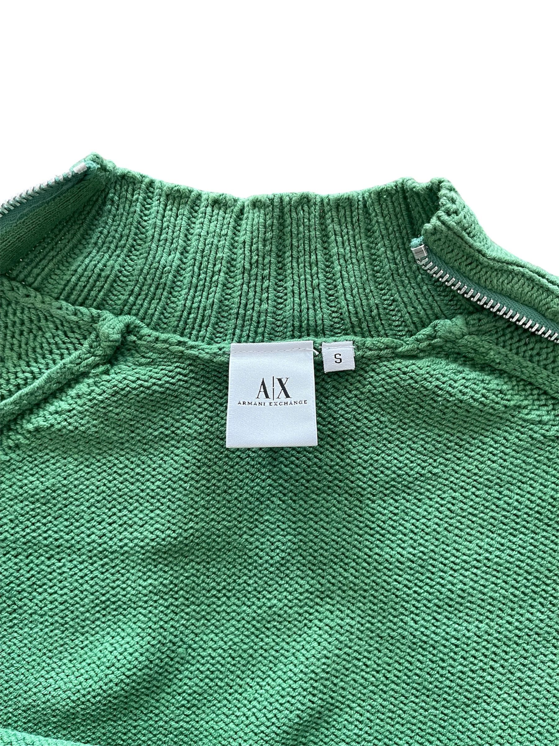 Armani Exchange A/X Knit Jumper Pullover Long Zipper Size US S / EU 44-46 / 1 - 4 Thumbnail