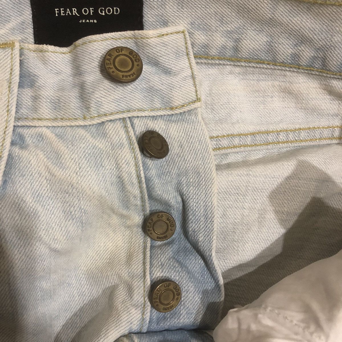 Fear of God Fifth Collection selvedge Fear Of God Skinny Button Jeans Size US 28 / EU 44 - 6 Thumbnail