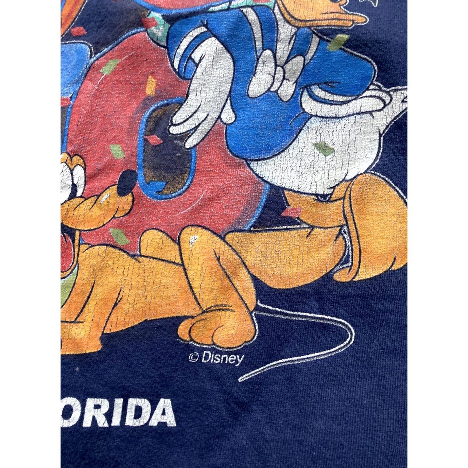 Disney VINTAGE Disney T Shirt 3XL Navy Blue Logo Graphic Mickey Goofy 2000s Orlando USA Shirt Mens Size US XXL / EU 58 / 5 - 3 Thumbnail
