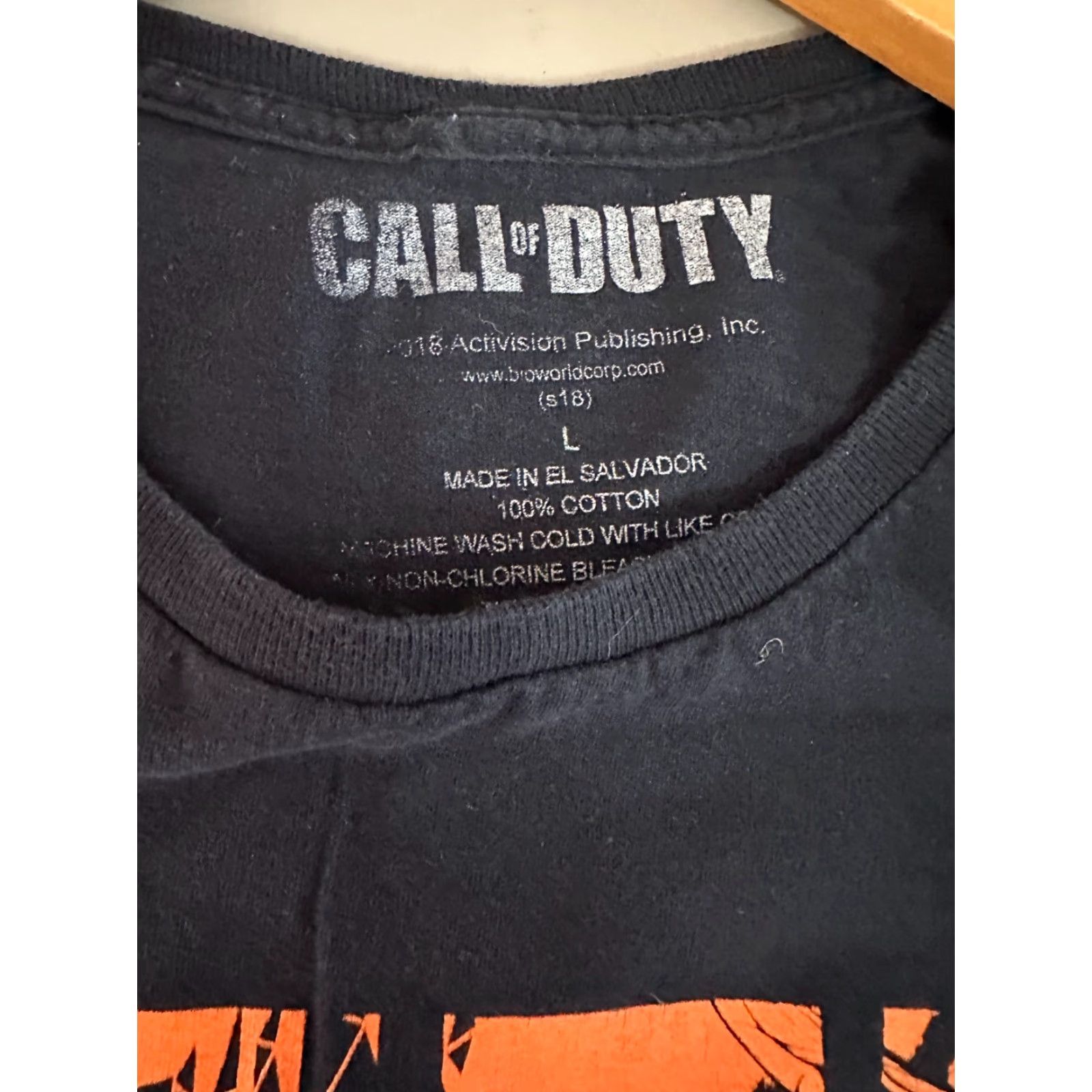 Vintage Call Of Duty Black Ops 4 T-Shirt Short Sleeve Black Mens Large Crew Neck Shirt Size US L / EU 52-54 / 3 - 3 Thumbnail