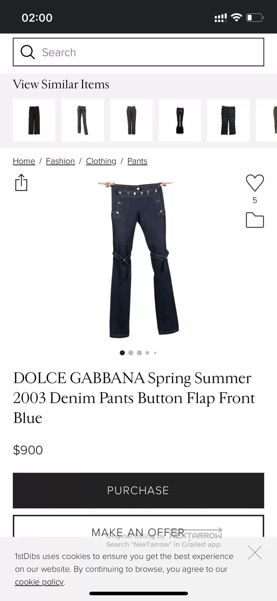 Dolce & Gabbana Thom Browne Gray Striped Casual Pants. Size 41" - 3 Thumbnail