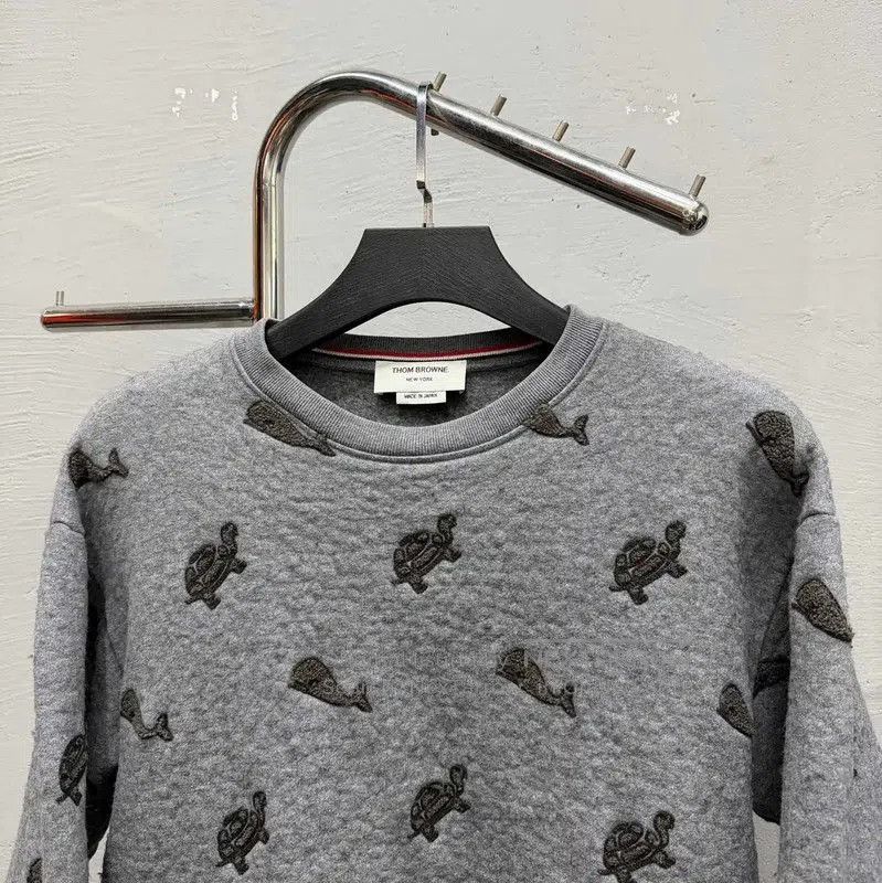 Thom Browne Thom Browne Gray Cotton Sweatshirt for Men . Size US M / EU 48-50 / 2 - 3 Thumbnail