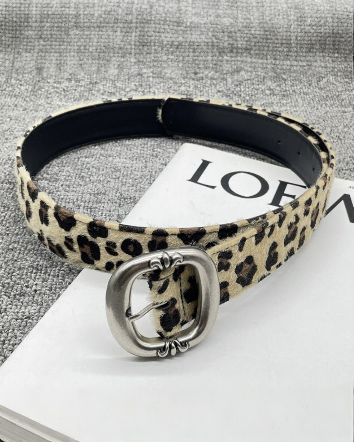 Japanese Brand Cheetah print belt Size ONE SIZE - 1 Thumbnail