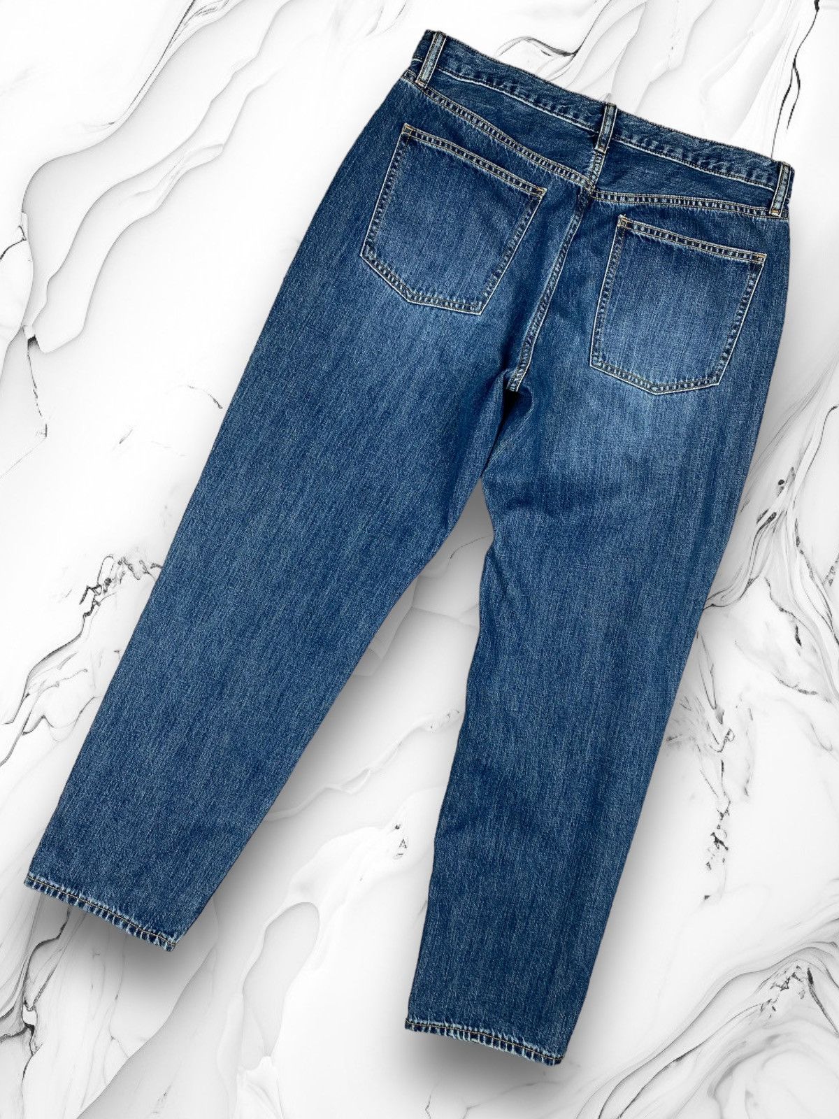 Christophe Lemaire × Japanese Brand × Uniqlo Uniqlo Dark Blue Indigo Jeans Denim Pants Size US 33 - 1 Thumbnail
