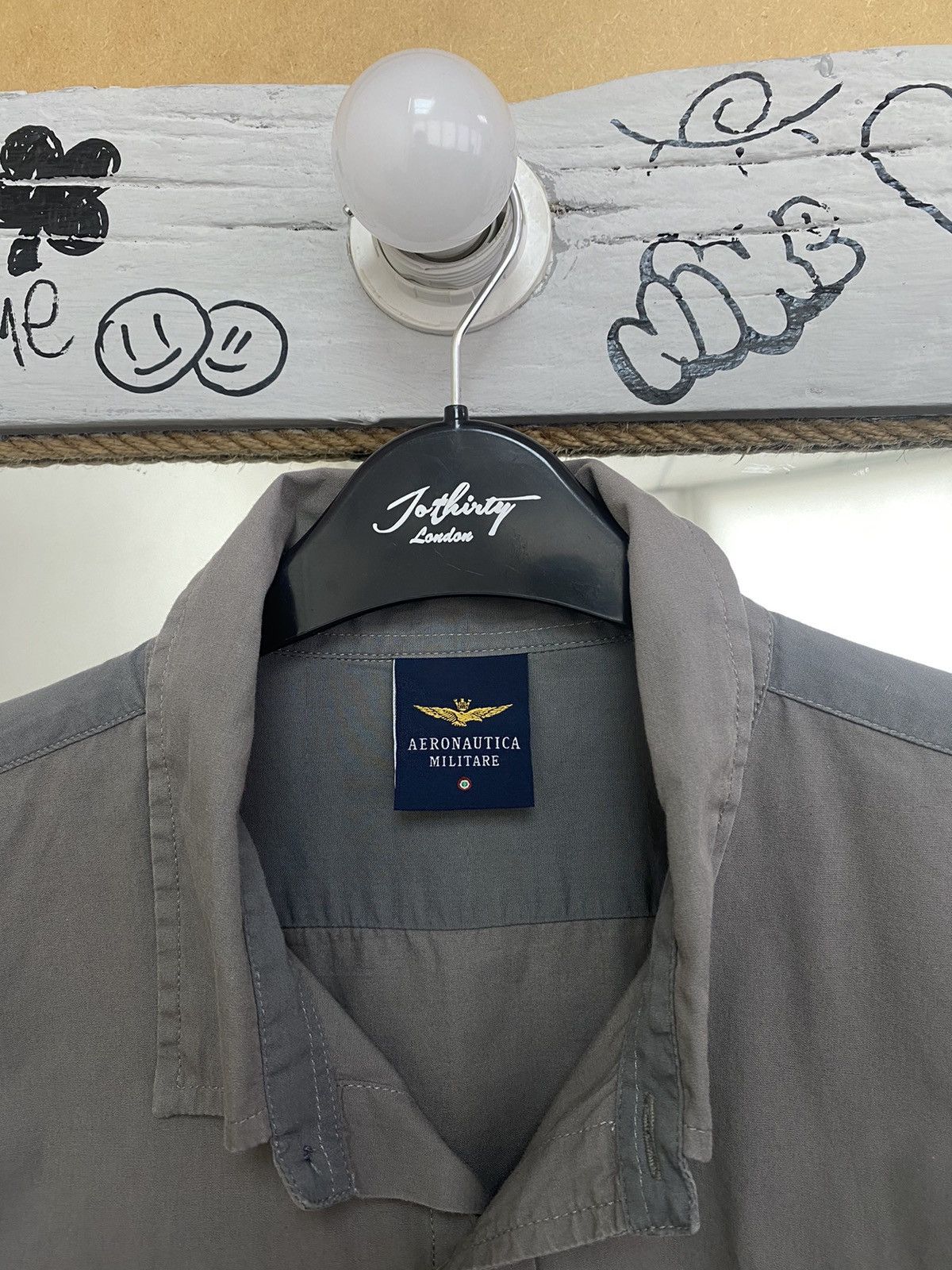 Aeronautica Militare × Vintage Vintage aeronautica militare logo patch button up shirt Size US XXL / EU 58 / 5 - 7 Thumbnail