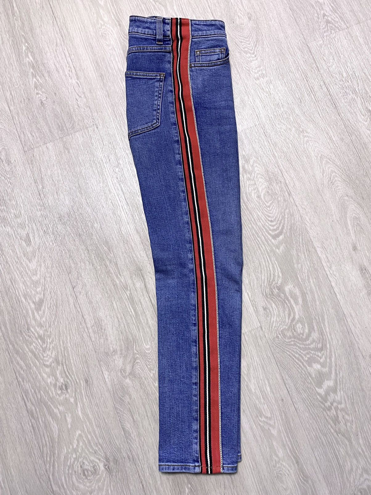 Alexander McQueen 2018 Alexander McQueen Side Stripe Washed Skinny Jeans Denim Size 26" / US 2 / IT 38 - 3 Thumbnail