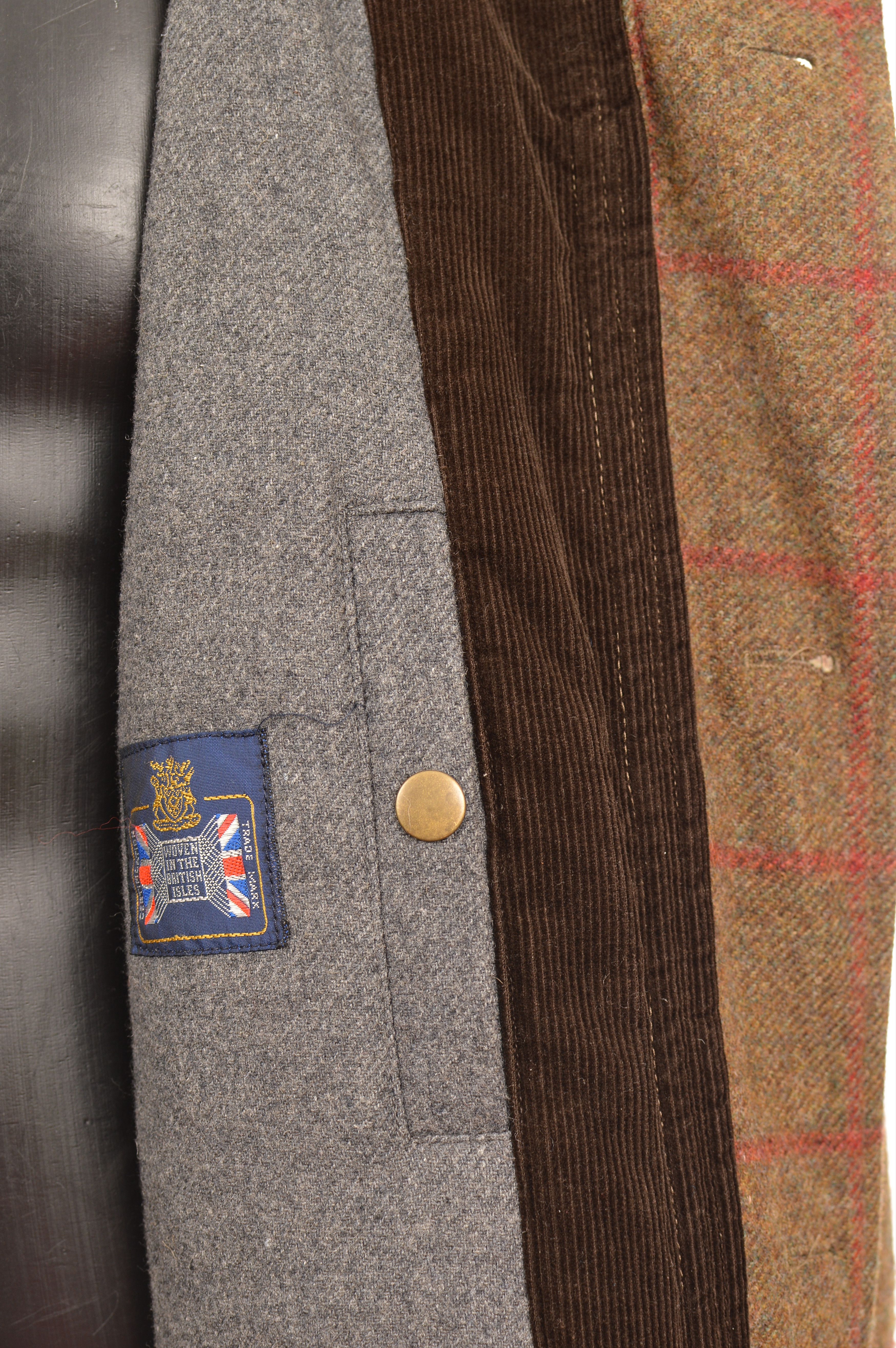 Burton DDP Montague Burton Tweed Check Coat Jacket Size US L / EU 52-54 / 3 - 6 Thumbnail