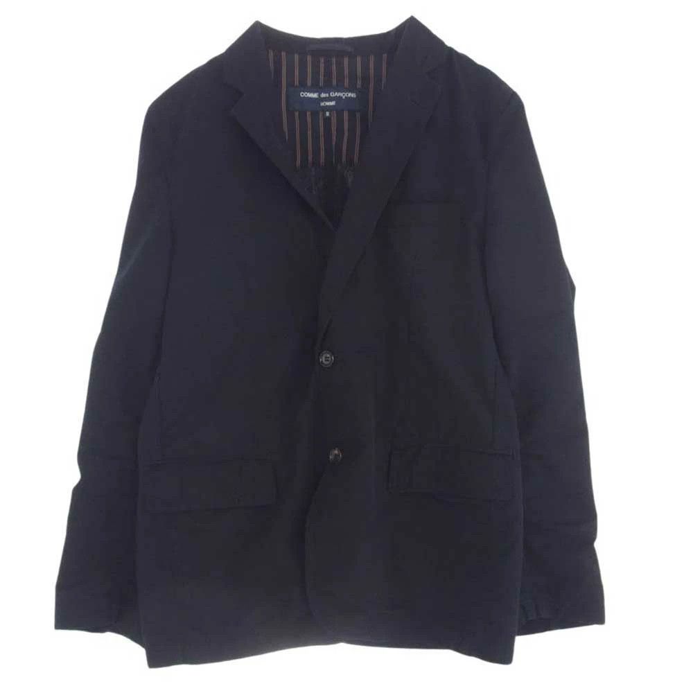 Comme des Garcons Homme Jacket 2B Single Tailored Striped Lining Flower Pins Black Size US S / EU 44-46 / 1 - 1 Thumbnail