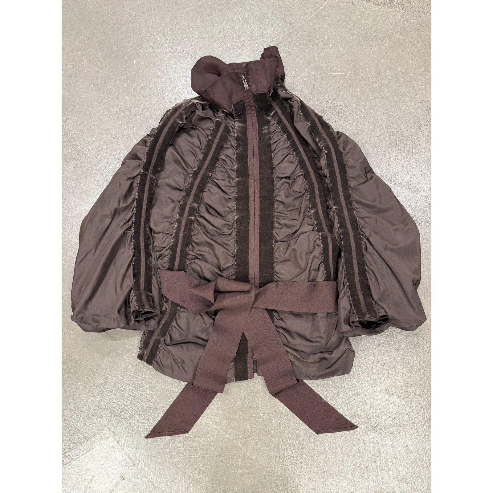 Saint Laurent Paris A/W2002 Yves Saint Laurent by Tom Ford ruched velvet jacket Size S / US 4 / IT 40 - 1 Thumbnail