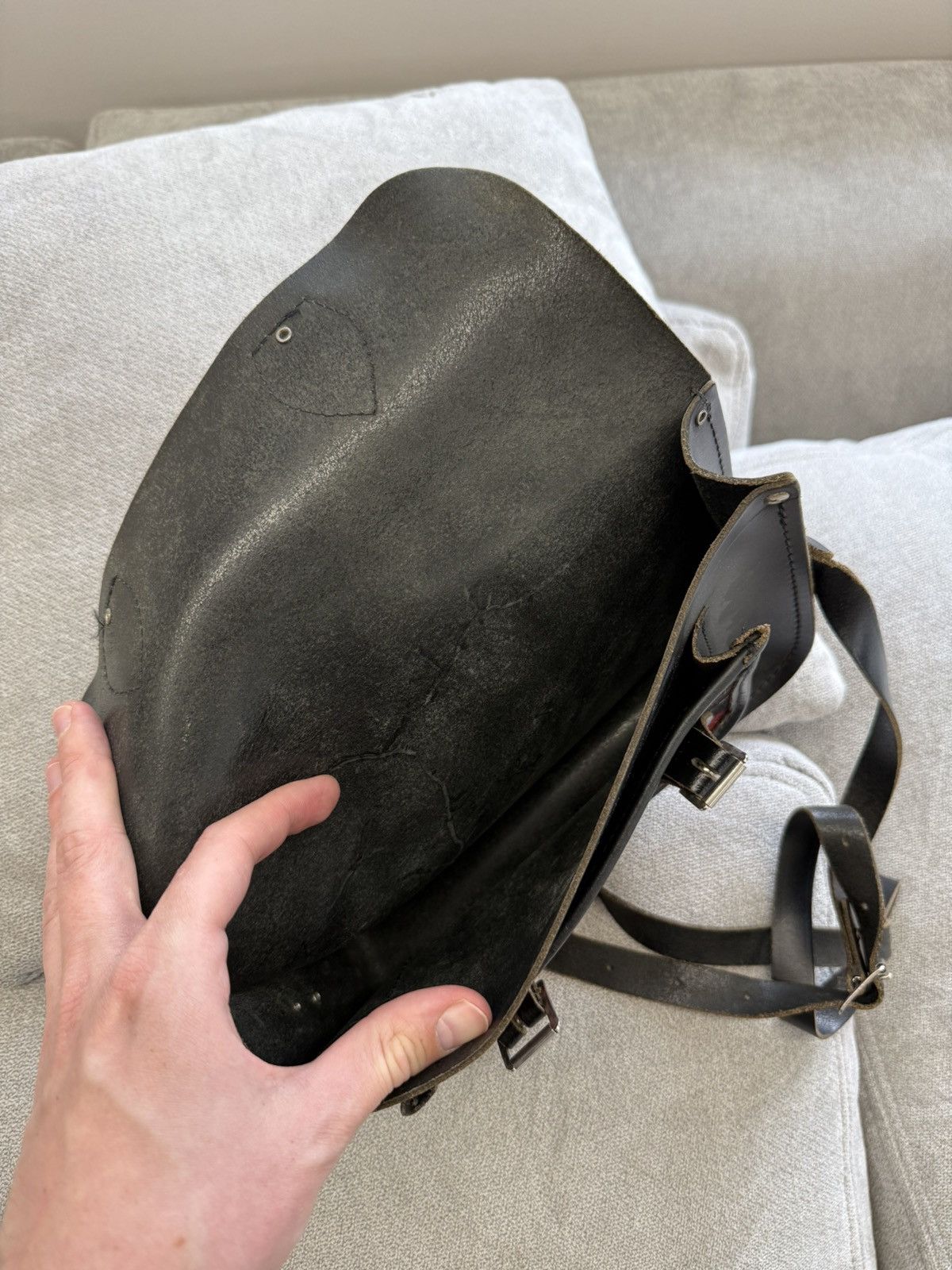 Cambridge Satchel Company The Cambridge Satchel Company Leather Black Bag Size ONE SIZE - 12 Thumbnail