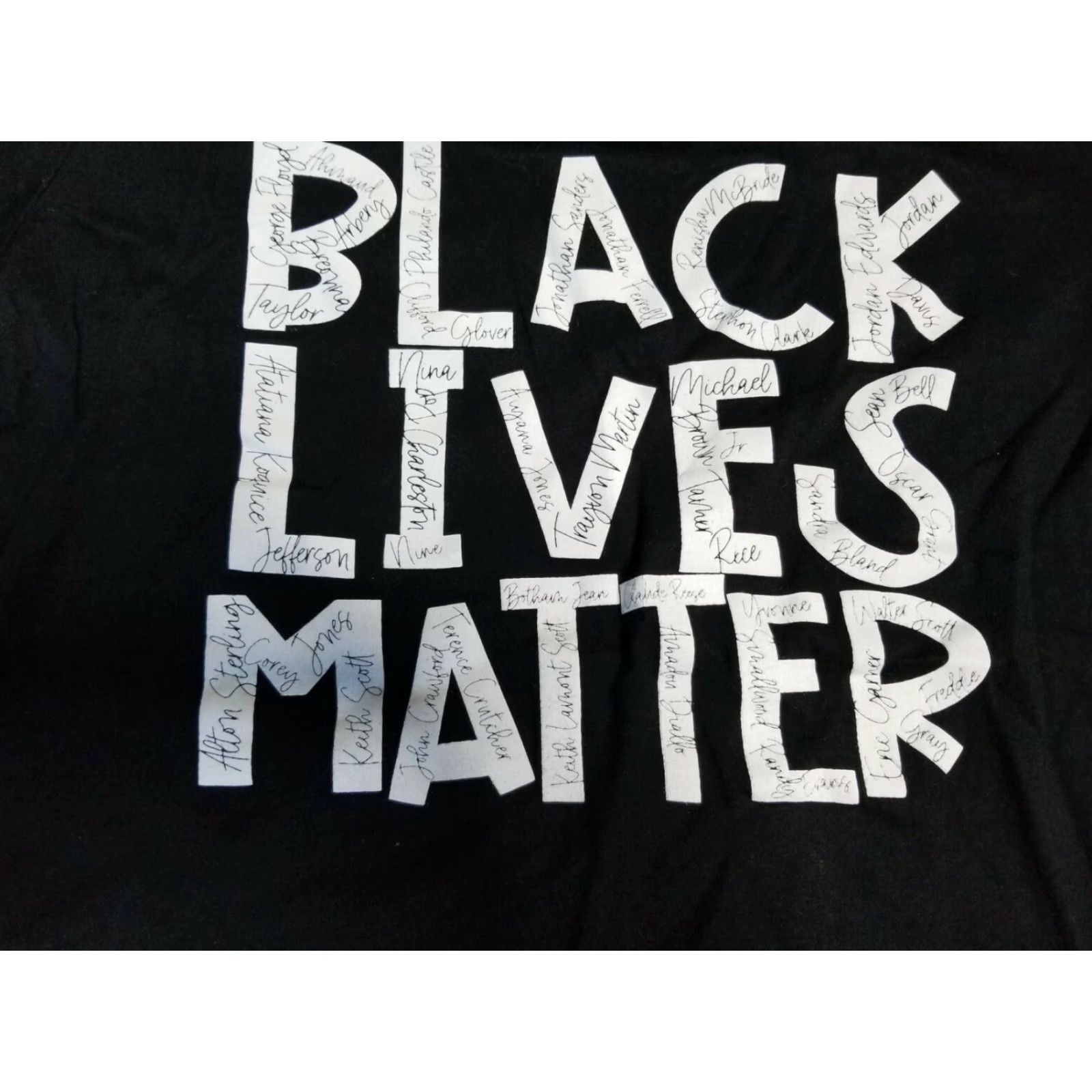 Bell Mens M Black Lives Matter This is Why Victim Names Womens T-Shirt Size M / US 6-8 / IT 42-44 - 2 Thumbnail