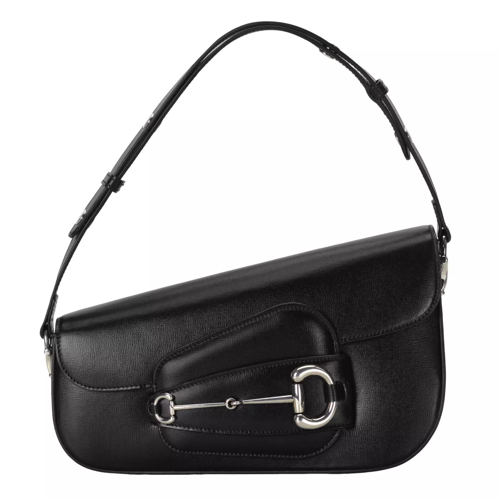 GUCCI Horsebit 1955 Black Shoulder Bag New & Authentic